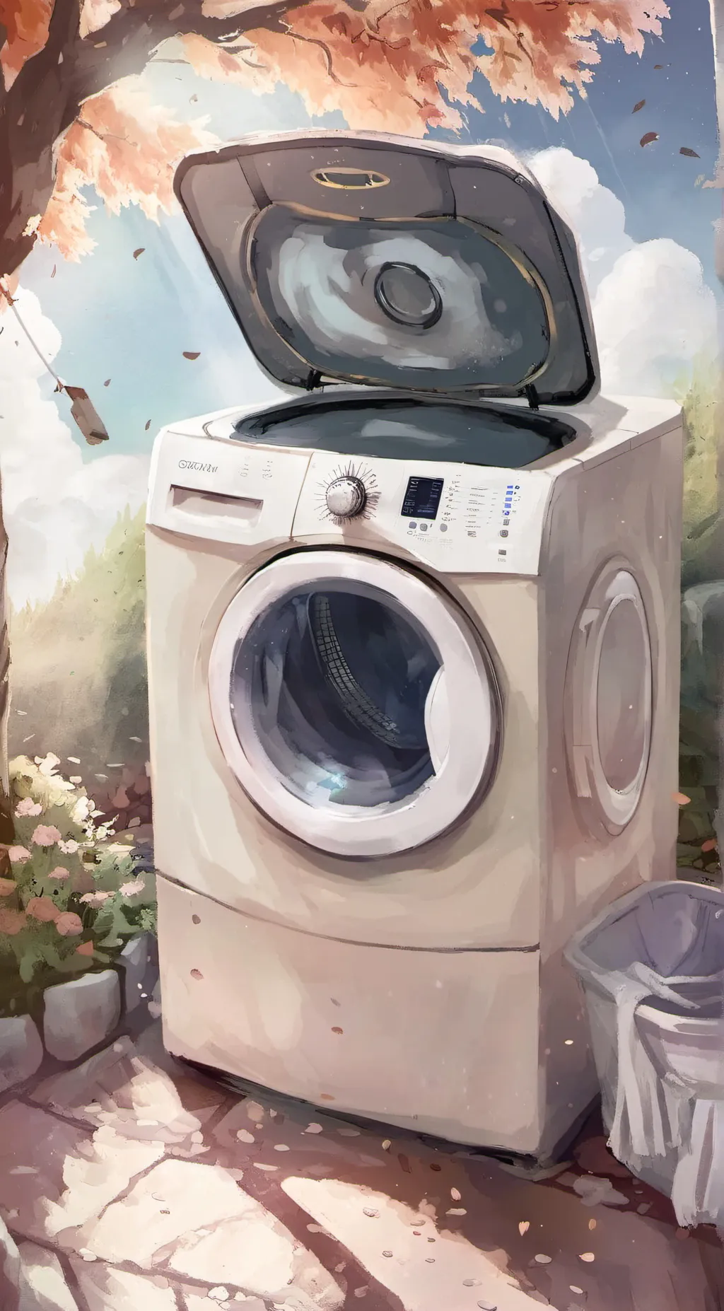 ai character: the washer background