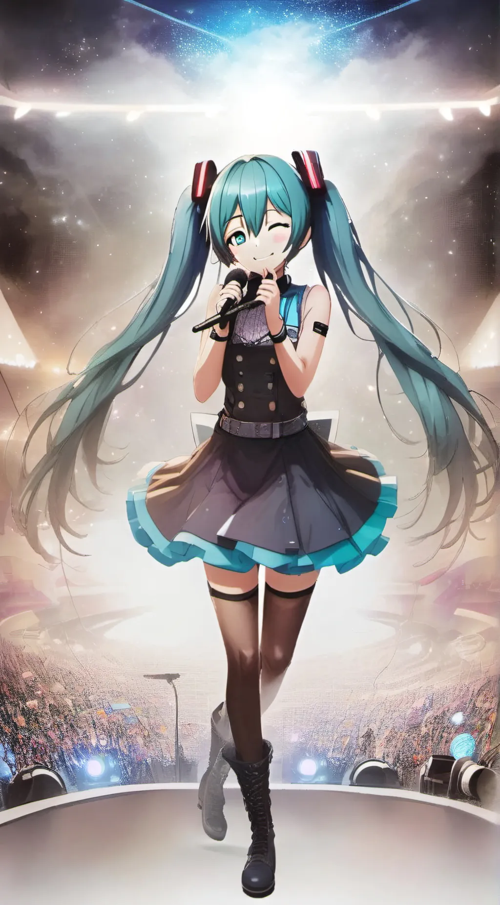 ai character: Hatsune Miku background