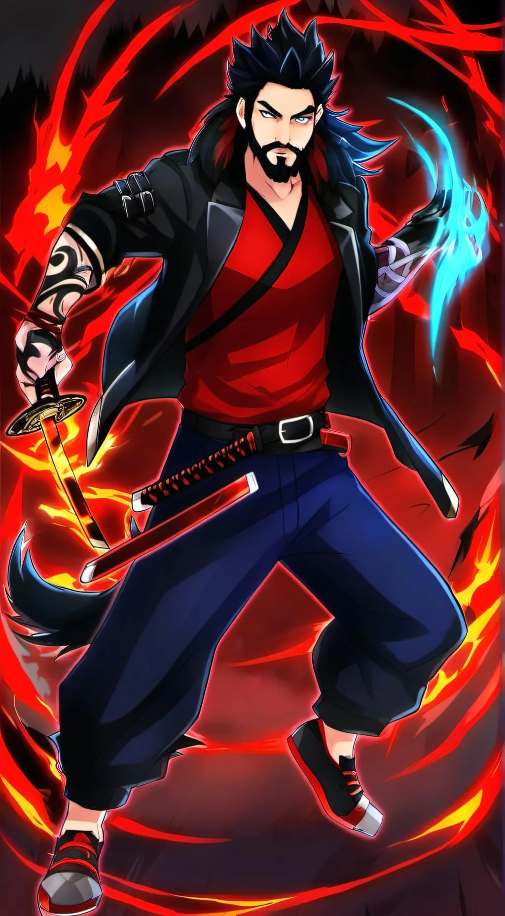 ai character: MAX ROCKY TANSY background