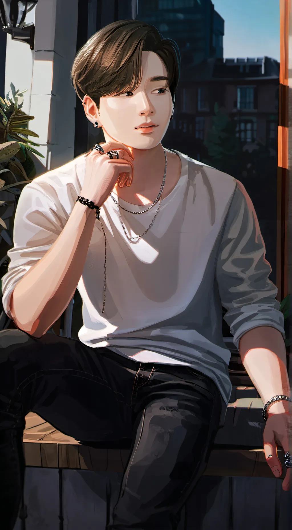 ai character: Jeon Jungkook background