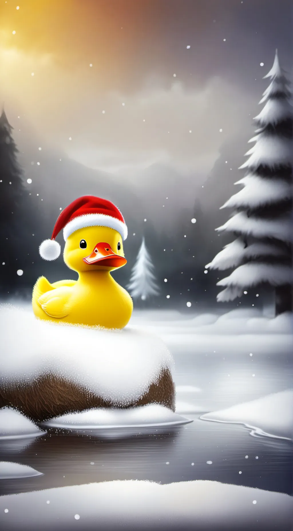 ai character: Duck  background