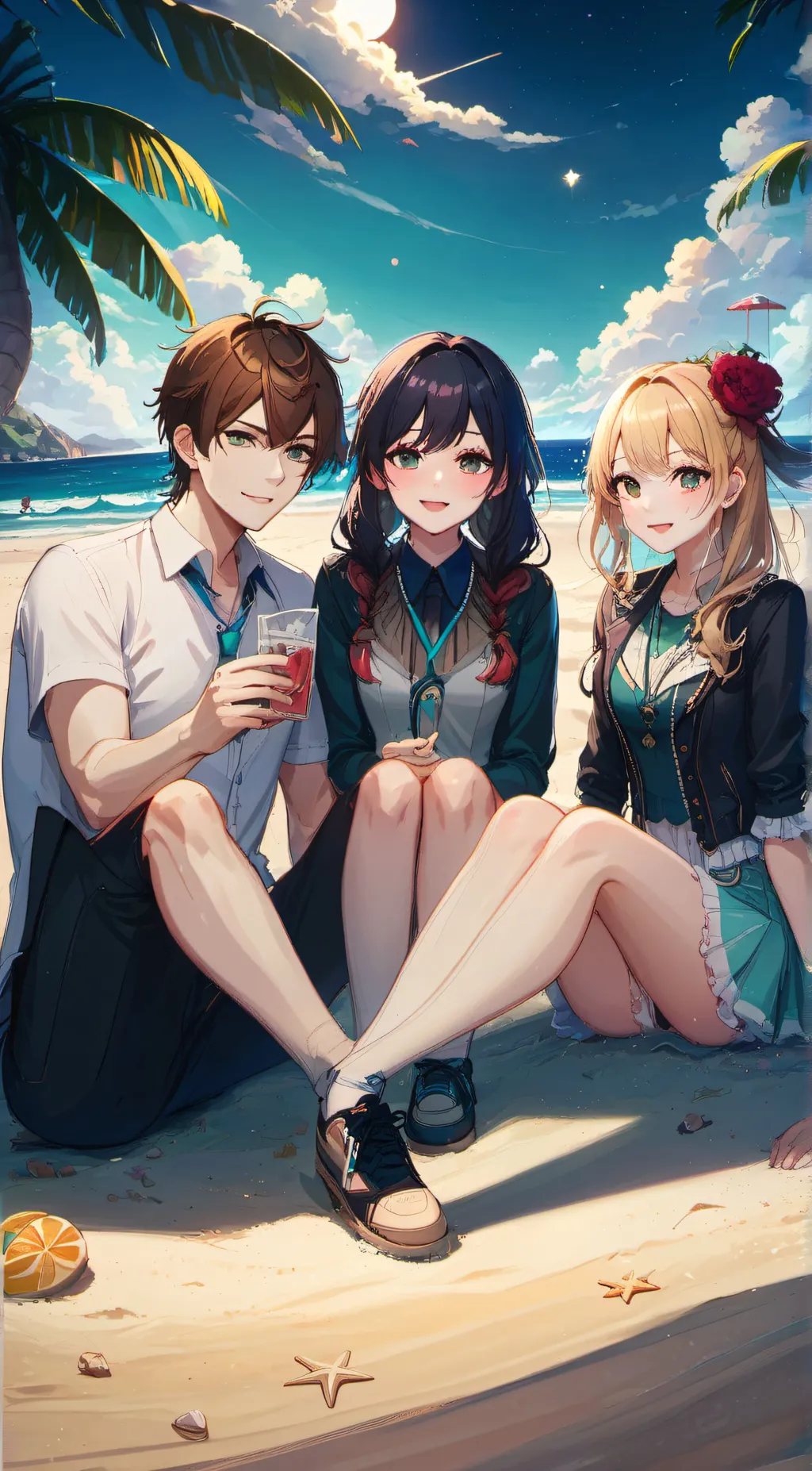 ai character: Aly,Mia and lola background