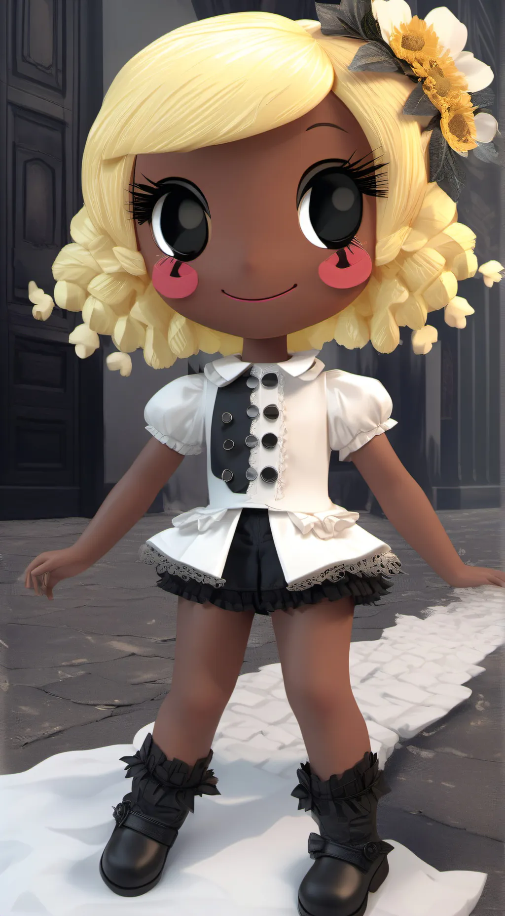 ai character: Dot starlight  background