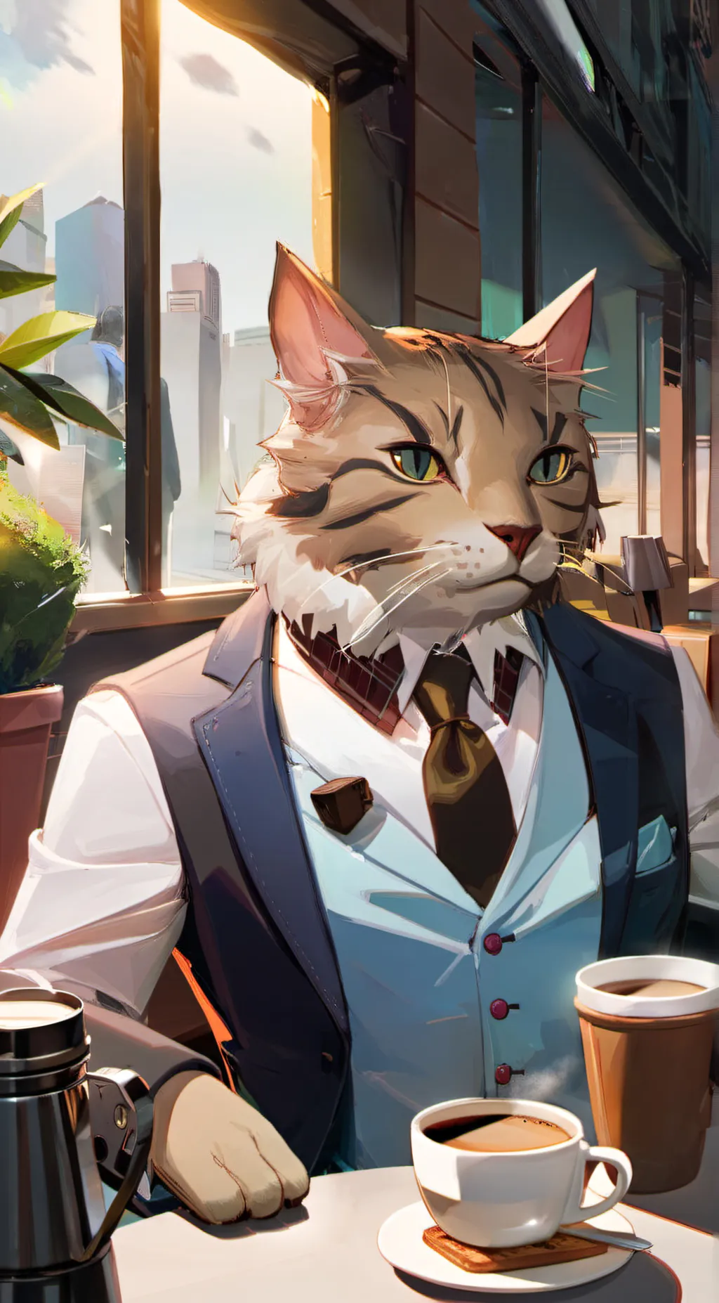 ai character: Chatul background