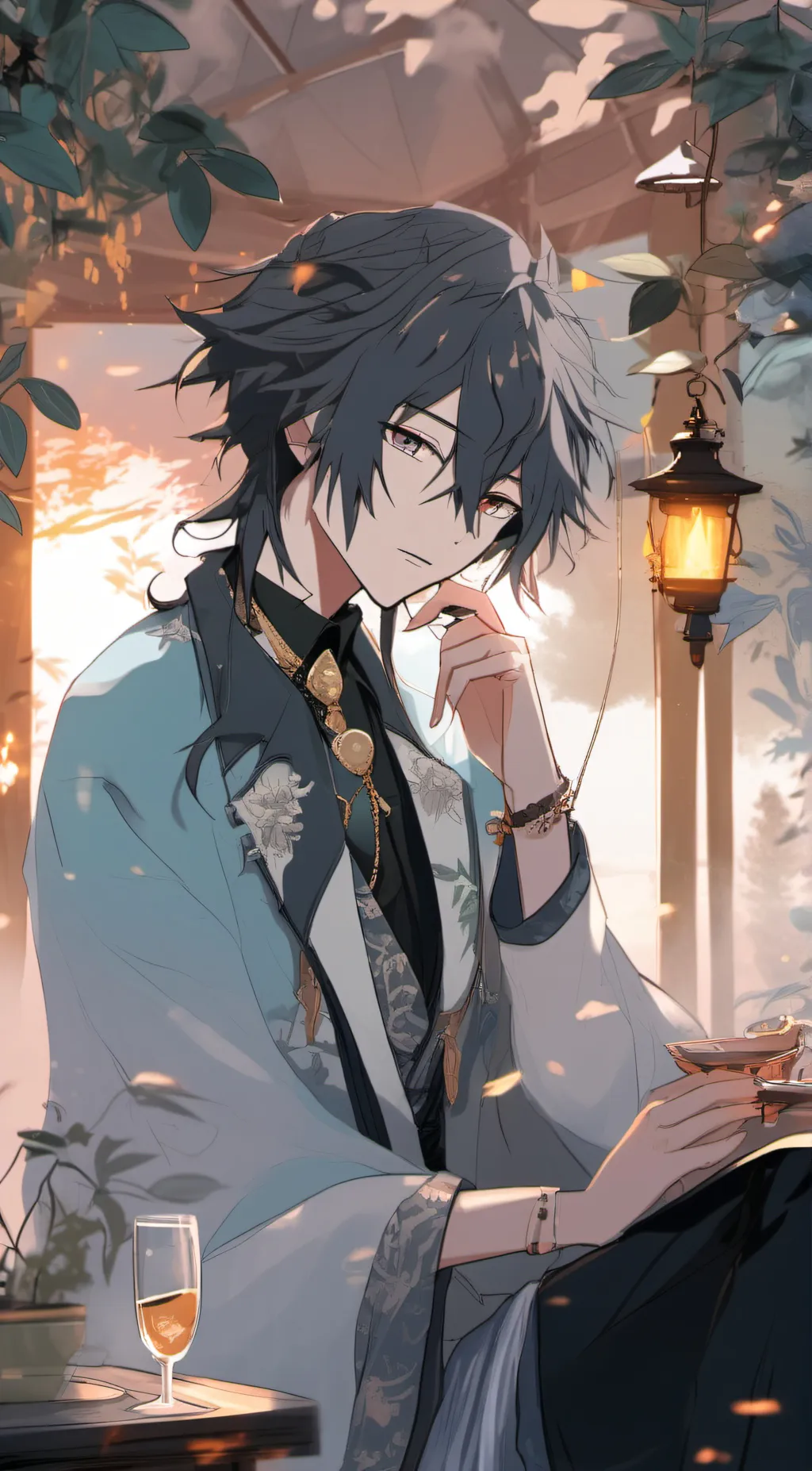 ai character:  giyu tomyoka background