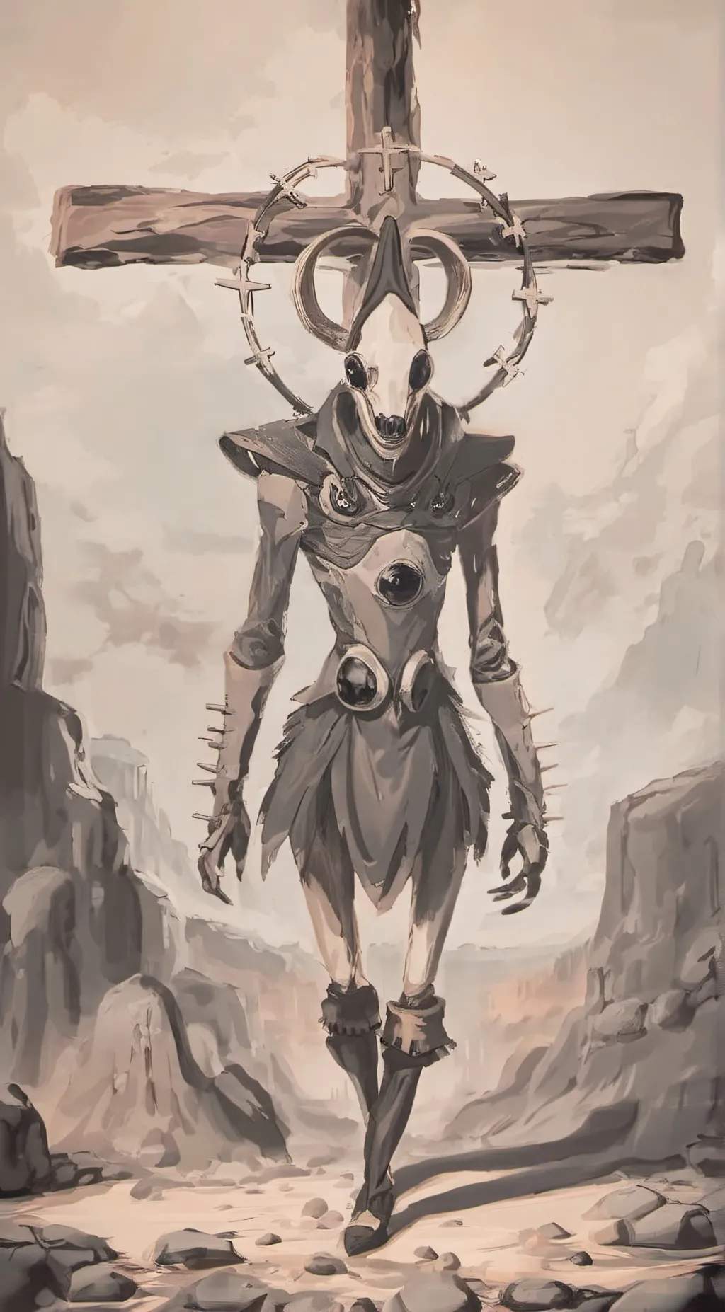 ai character: Experiment 082 background