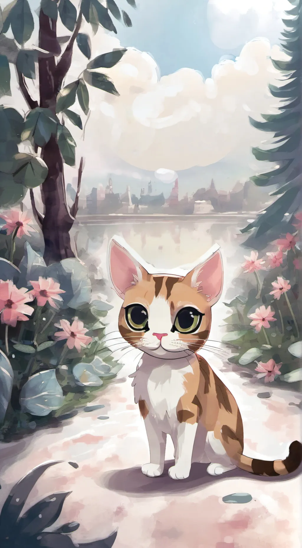 ai character: cat background