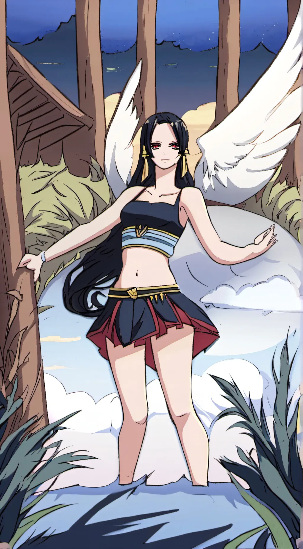 ai character: Boa hancock  background