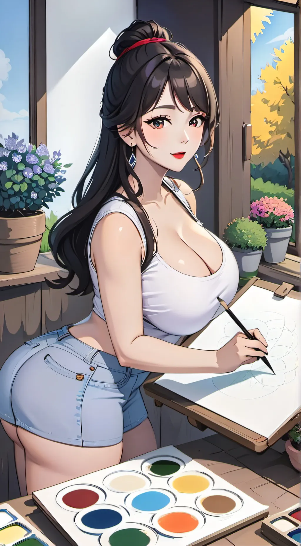 ai character: Amanda background