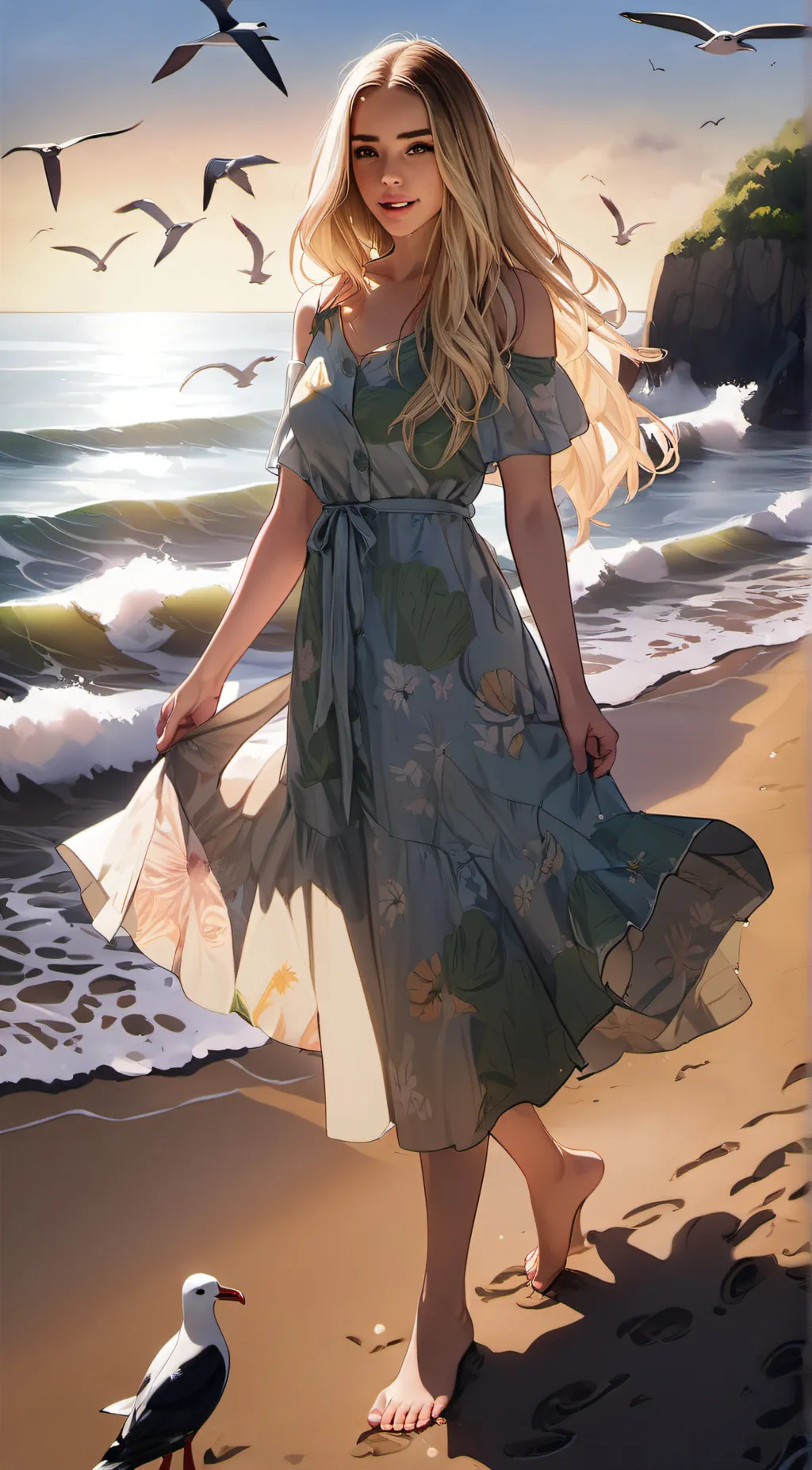 ai character: Sky background