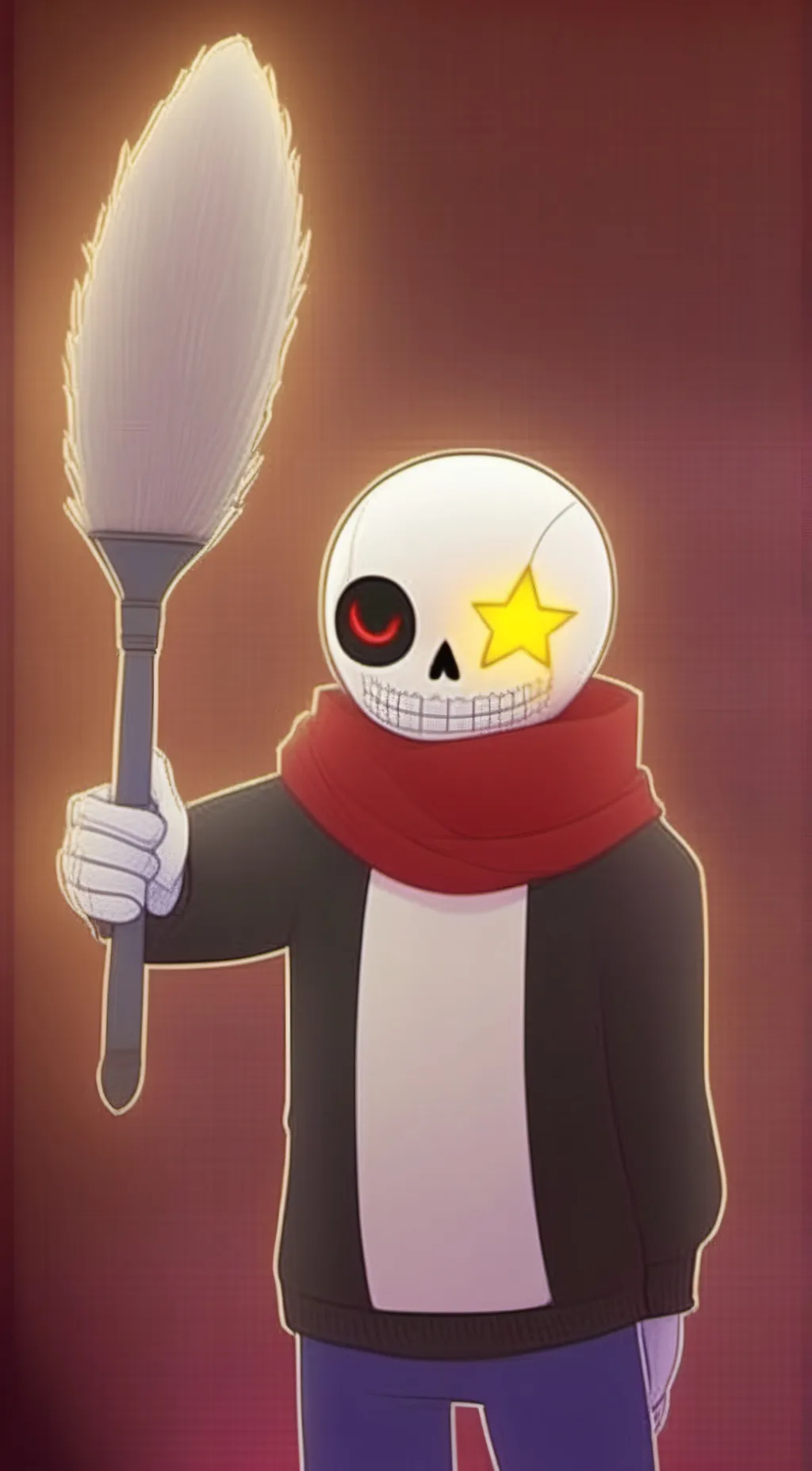 ai character: Ink!Sans background