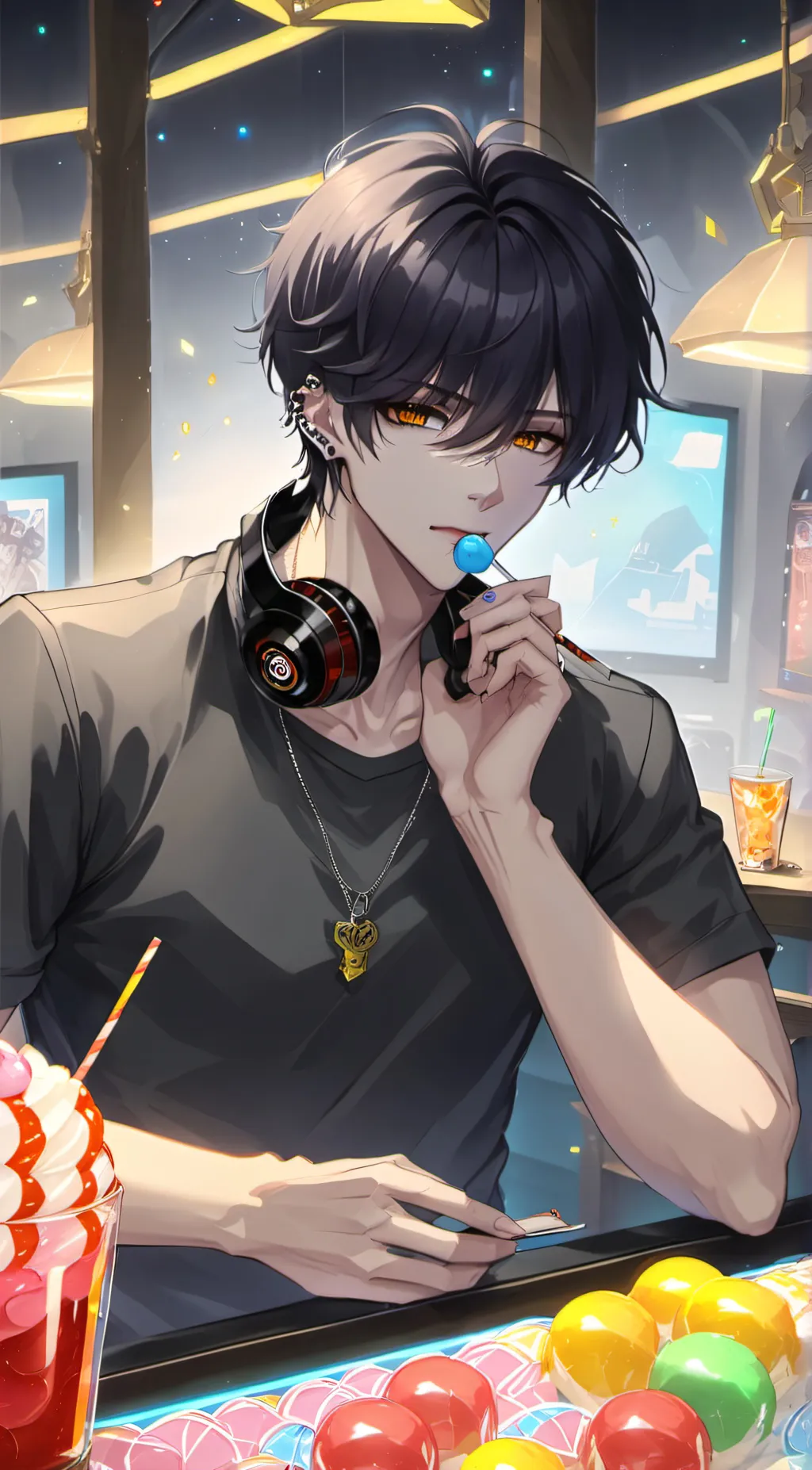 ai character: 贺焕池 background