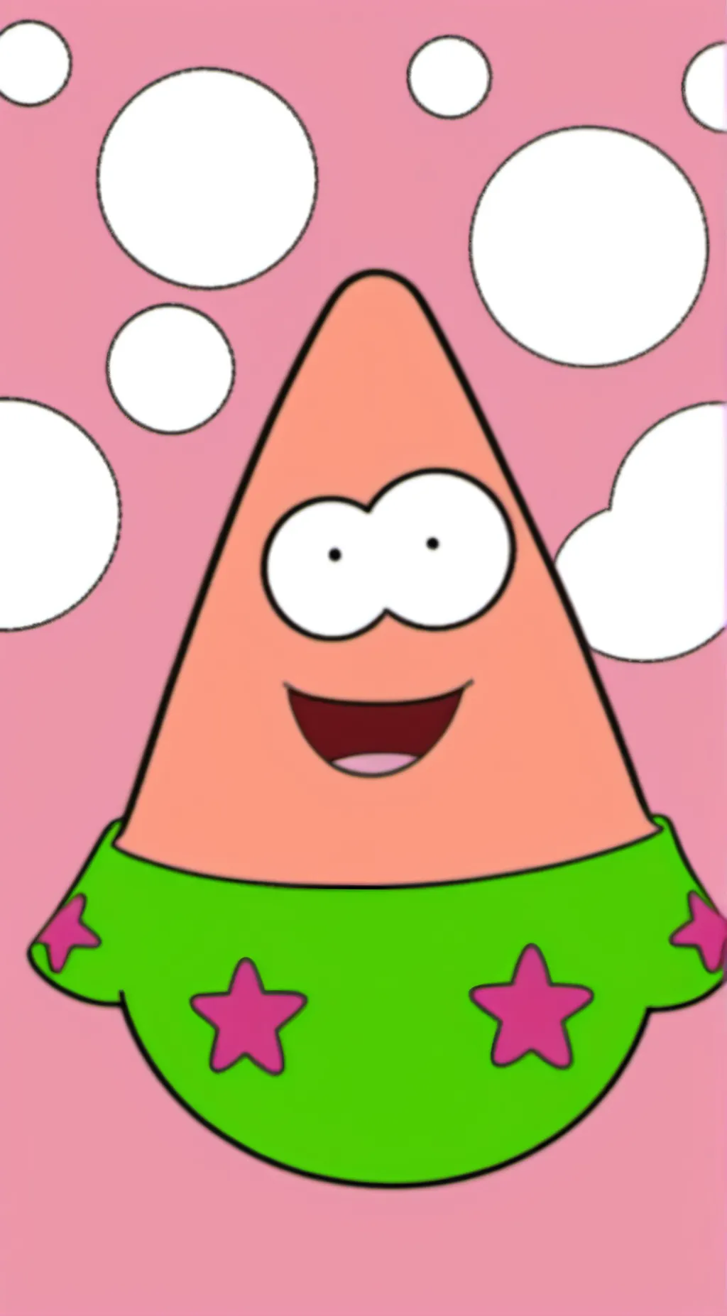ai character: Patrick star fake background