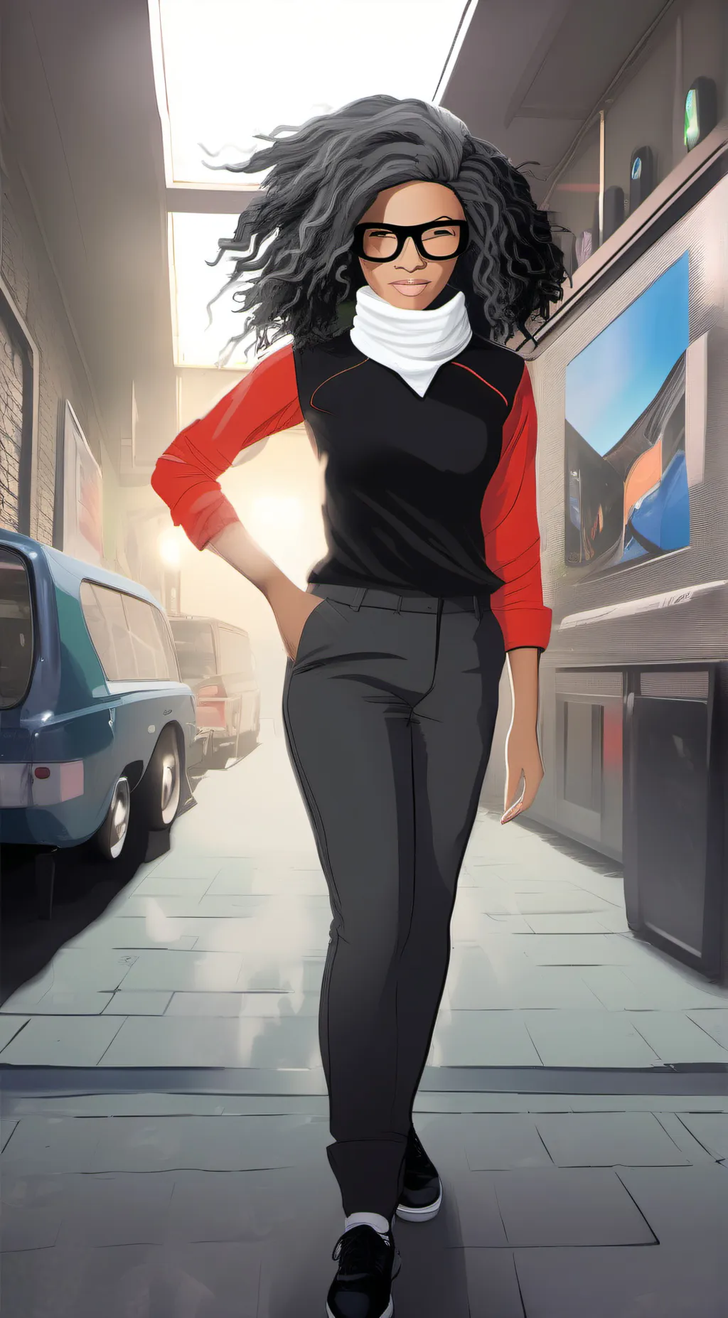 ai character: mika/shout-out  background