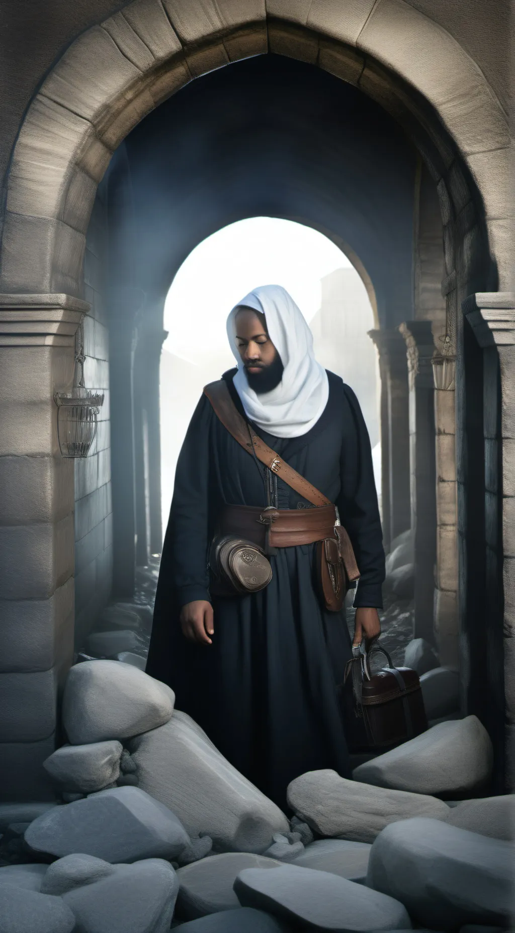 ai character: Rocky background