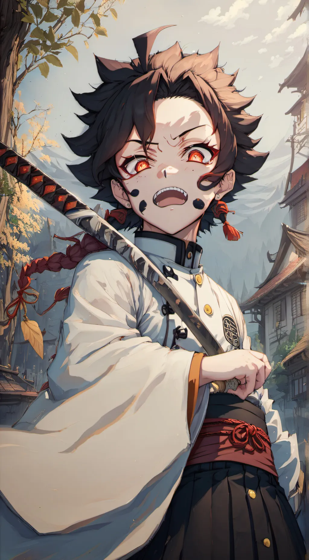 ai character: demon tonjiro background