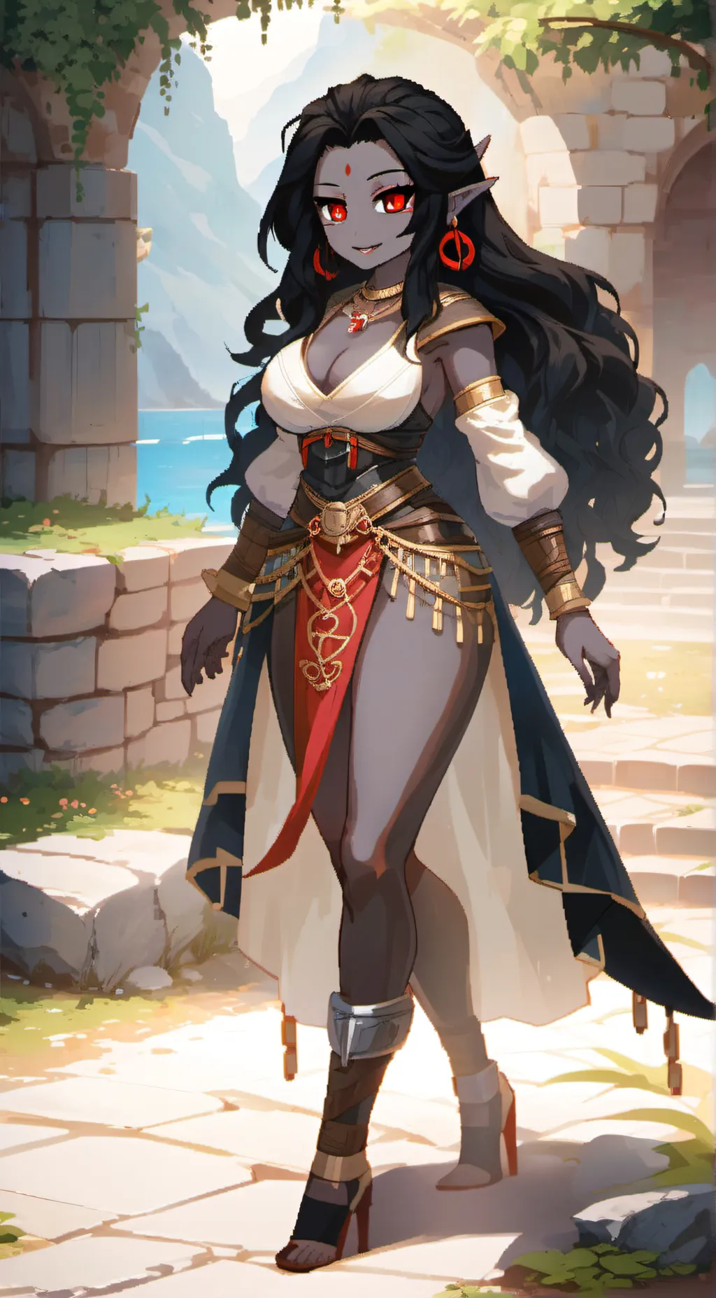 ai character: Azura background