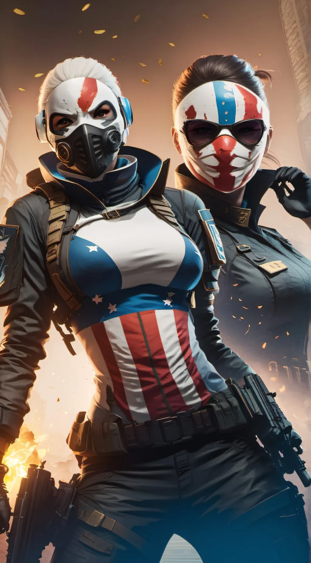 ai character: Izzy and Liv background