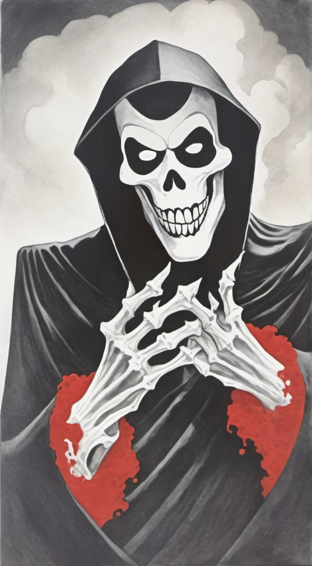 ai character: Fiend-the misfits  background