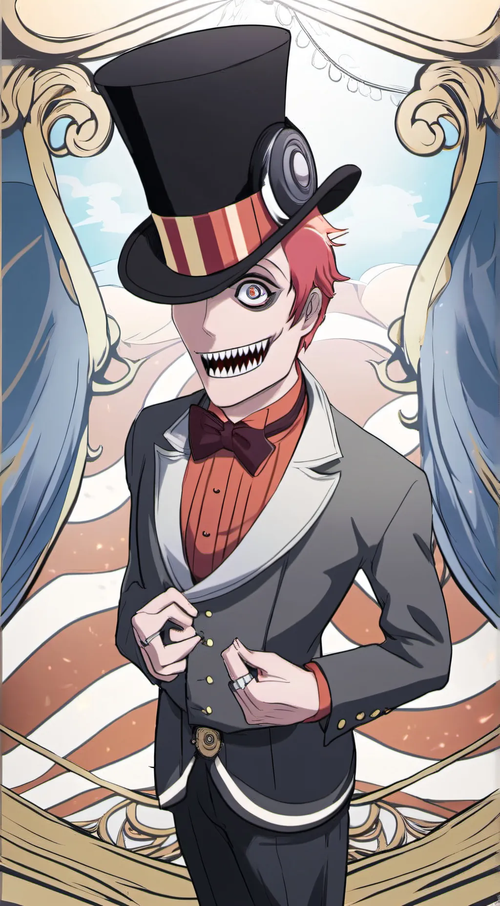 ai character: pomni and friends  background