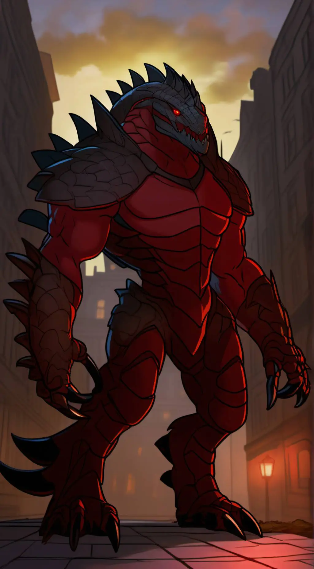 ai character: Fang  background