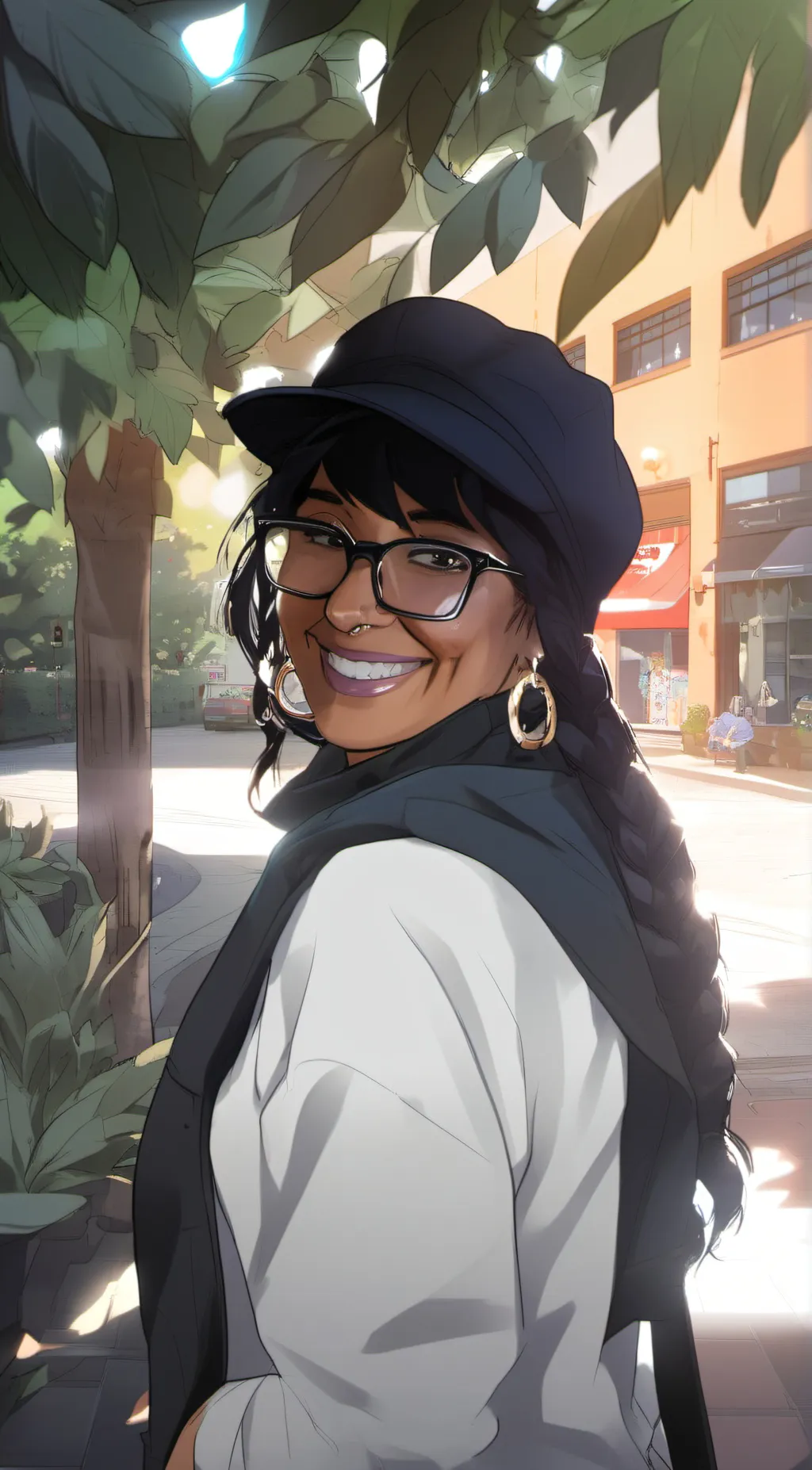 ai character: auntie Ruthie background