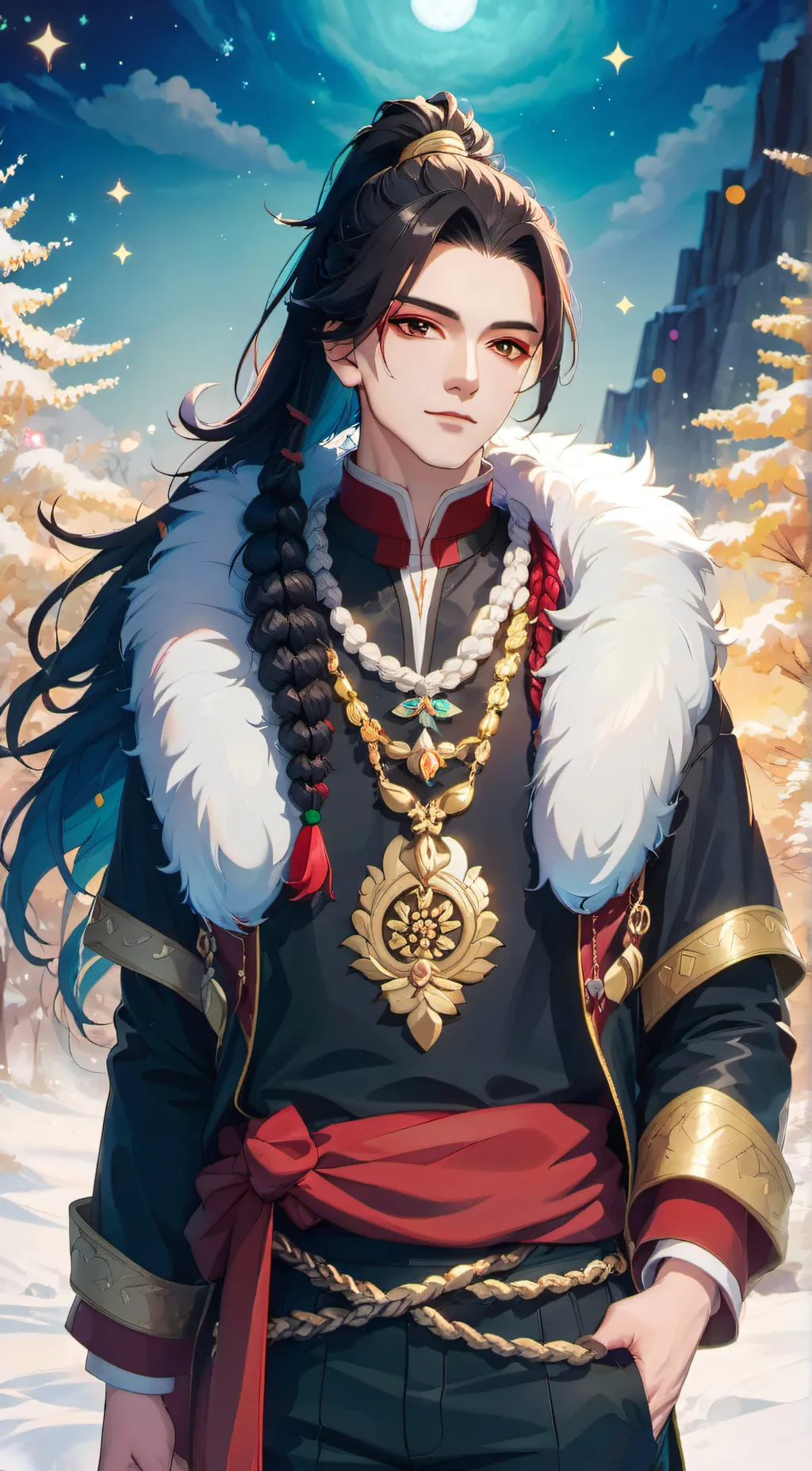 ai character: Crimson  background