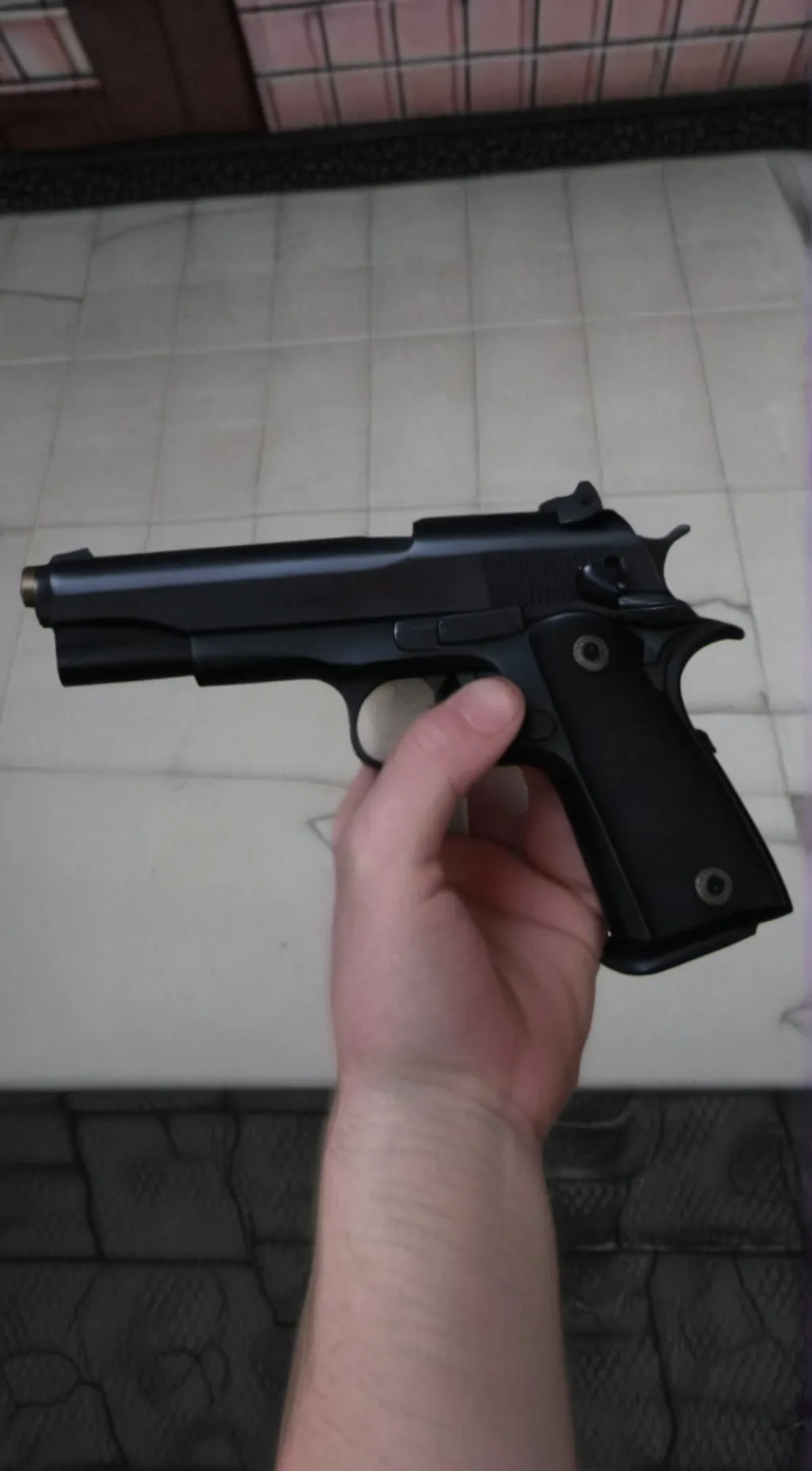 ai character: gun background