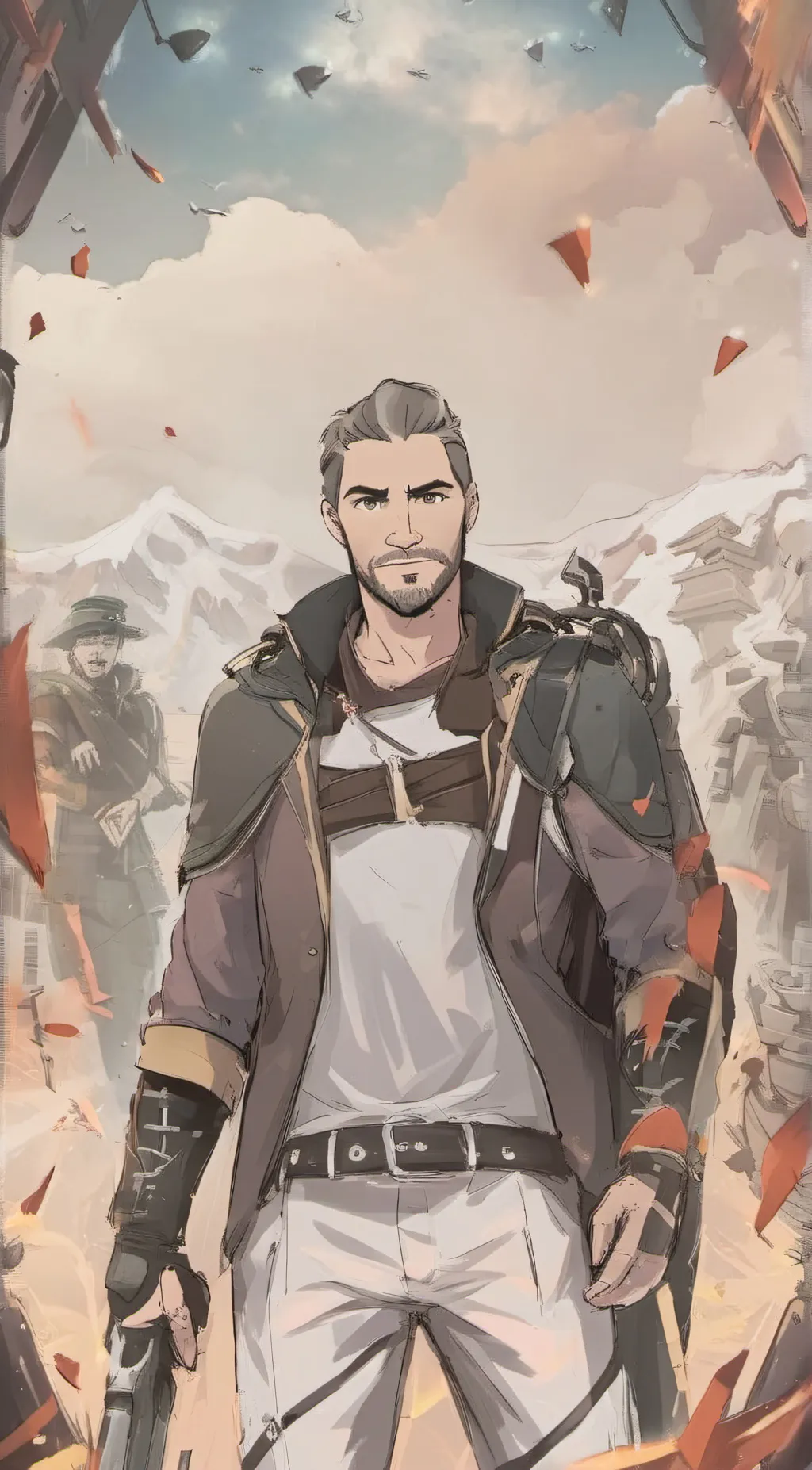 ai character: Ghost/Soap/Price background