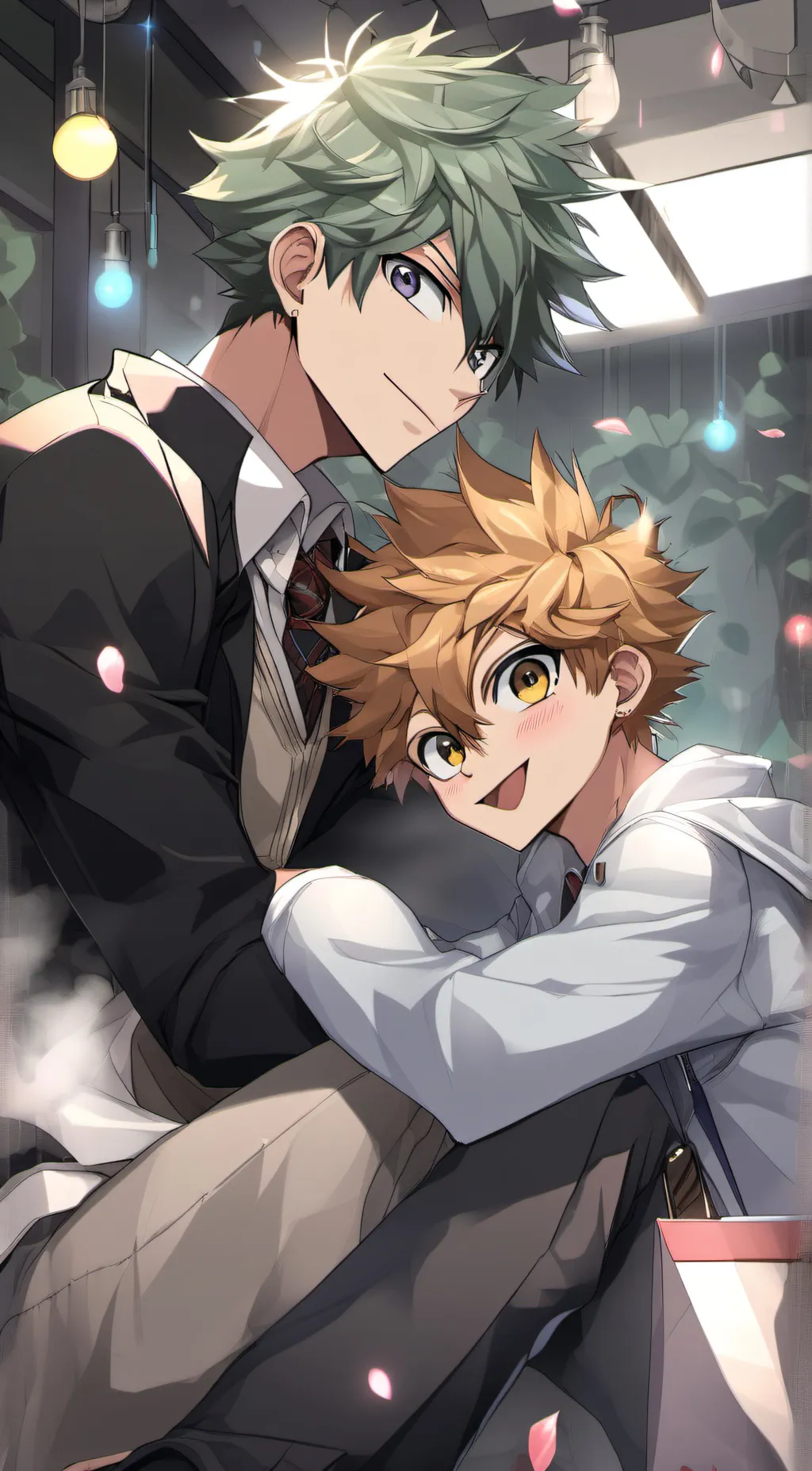 ai character: Deku x bakugo background