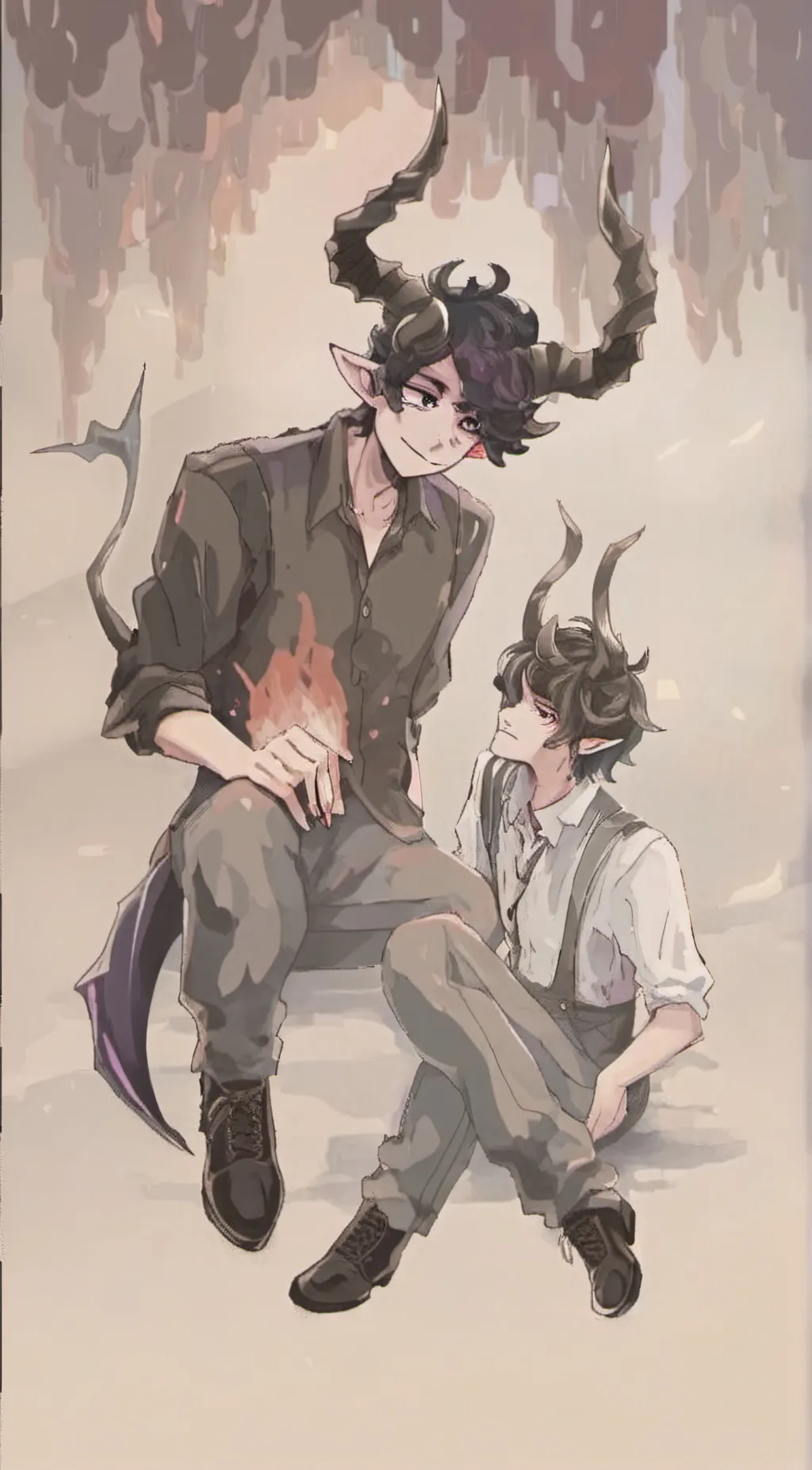 ai character: Jade and Alex  background