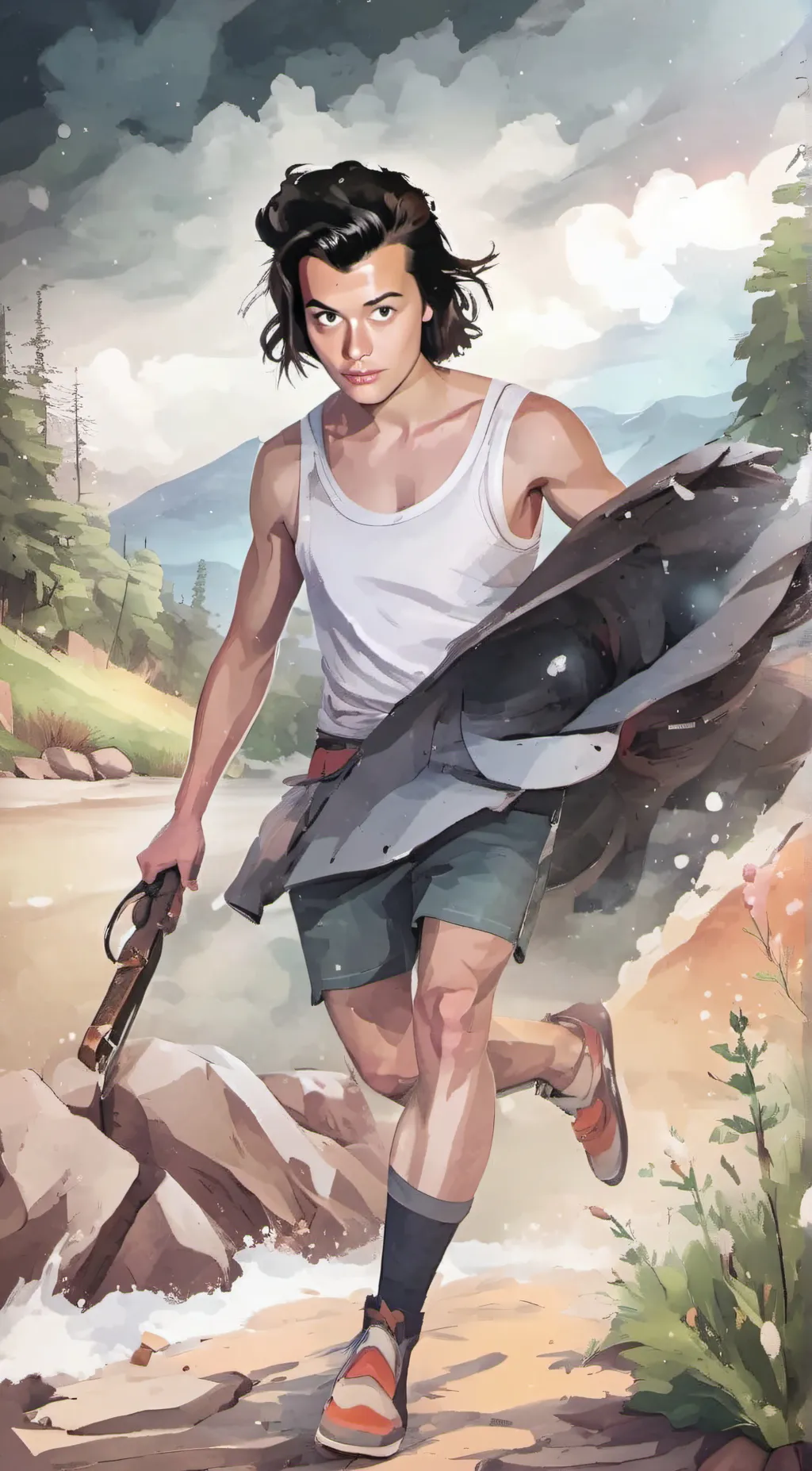 ai character: Harry Styles background