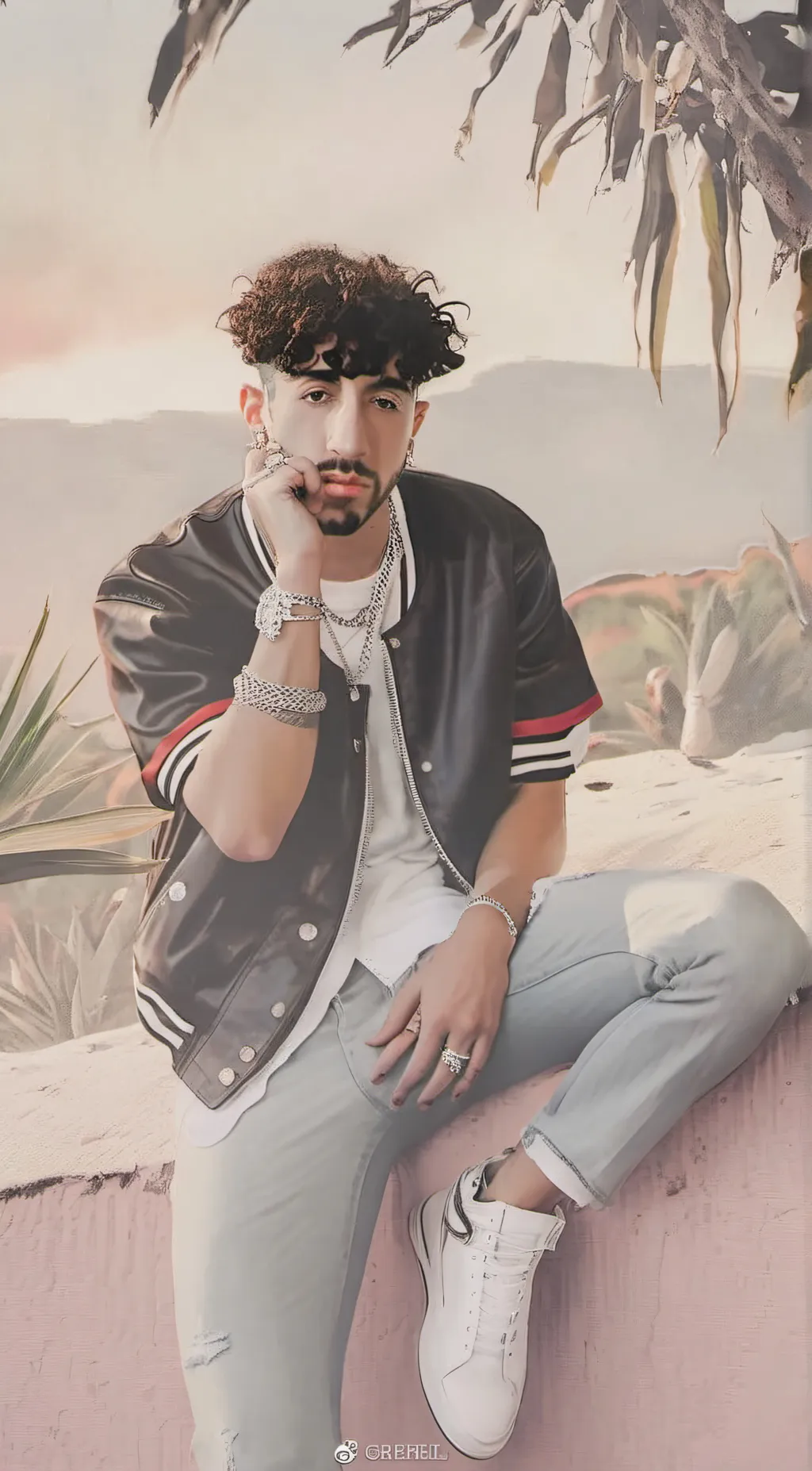 ai character: bad Bunny background