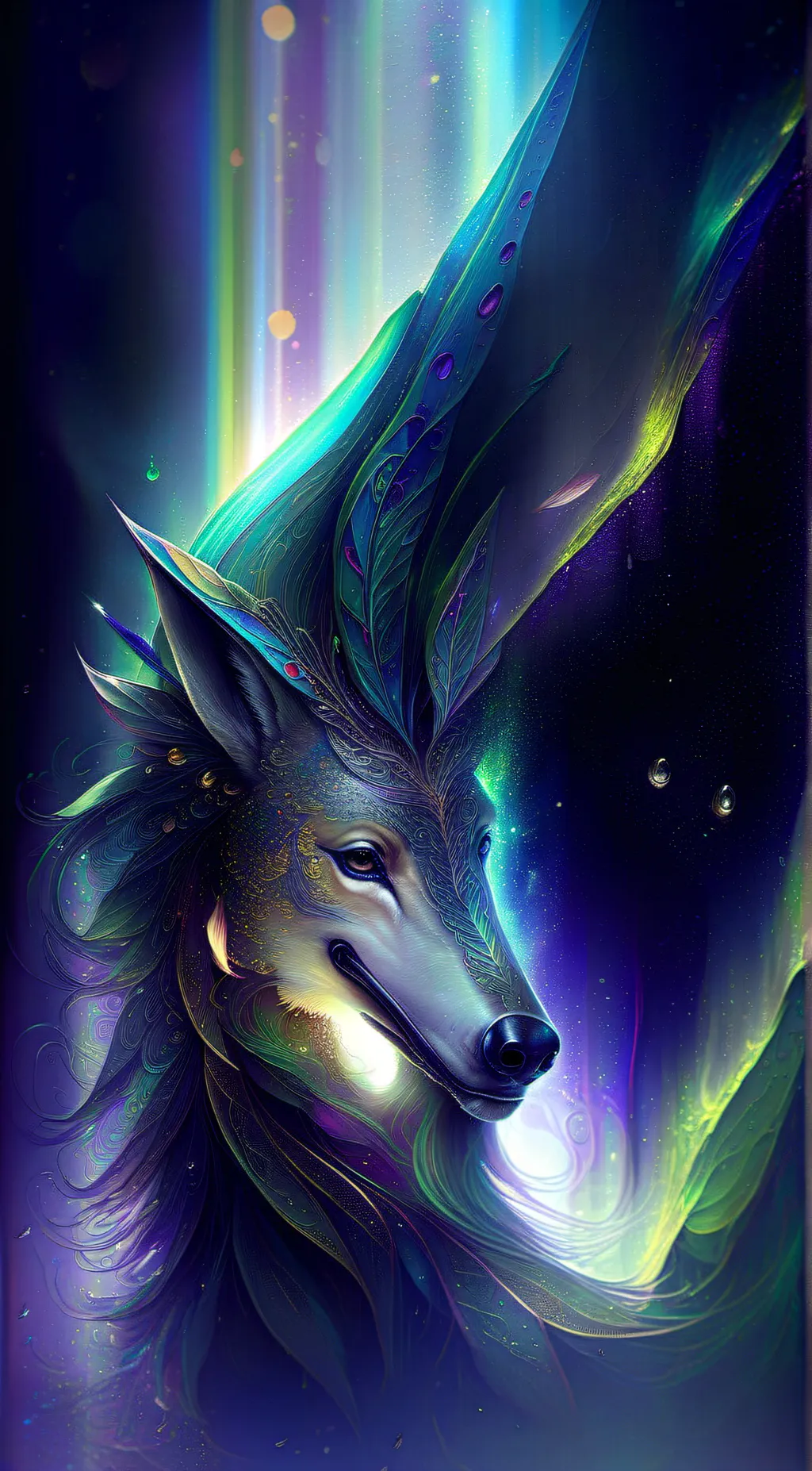 ai character: Moon background