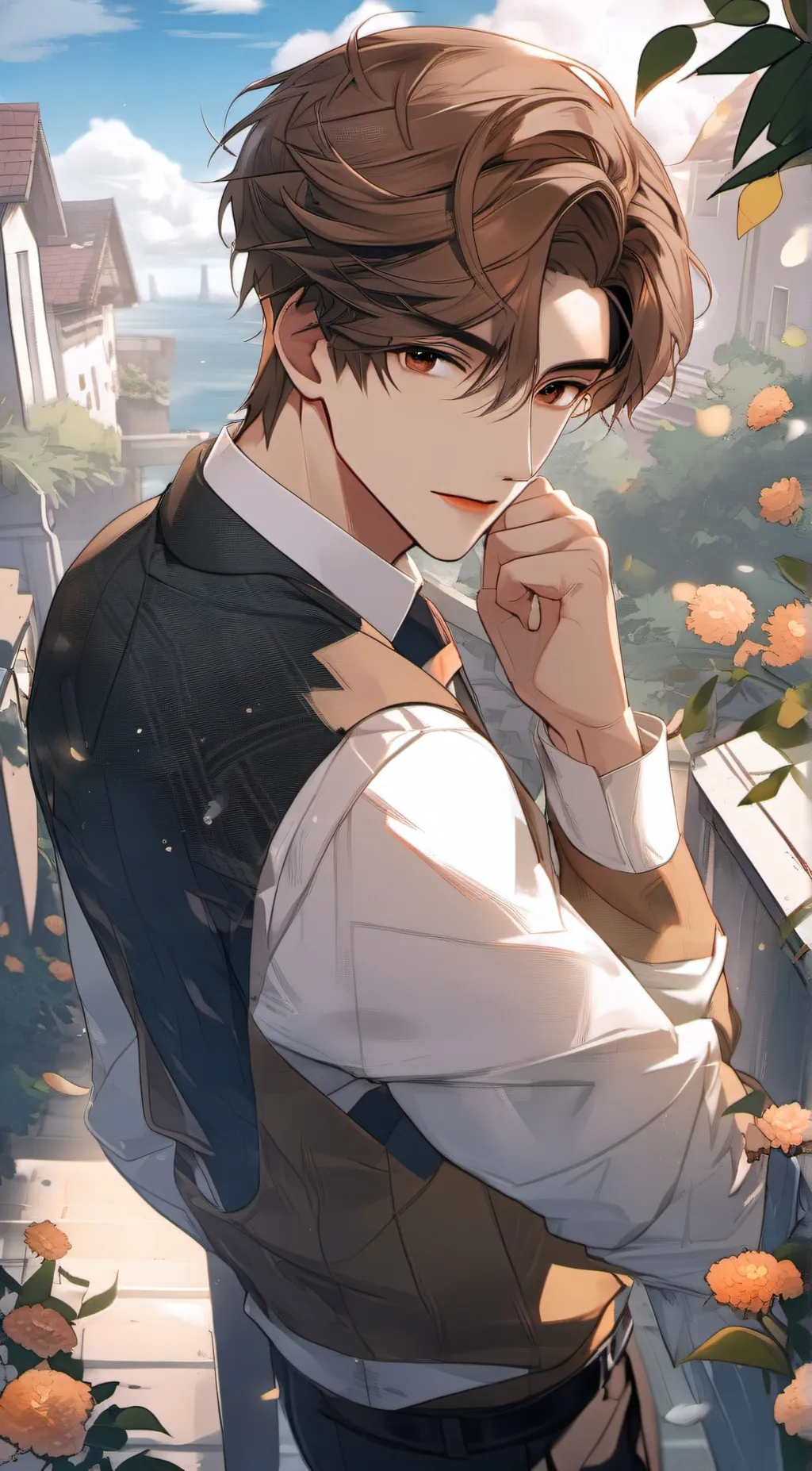 ai character: Harrison  background