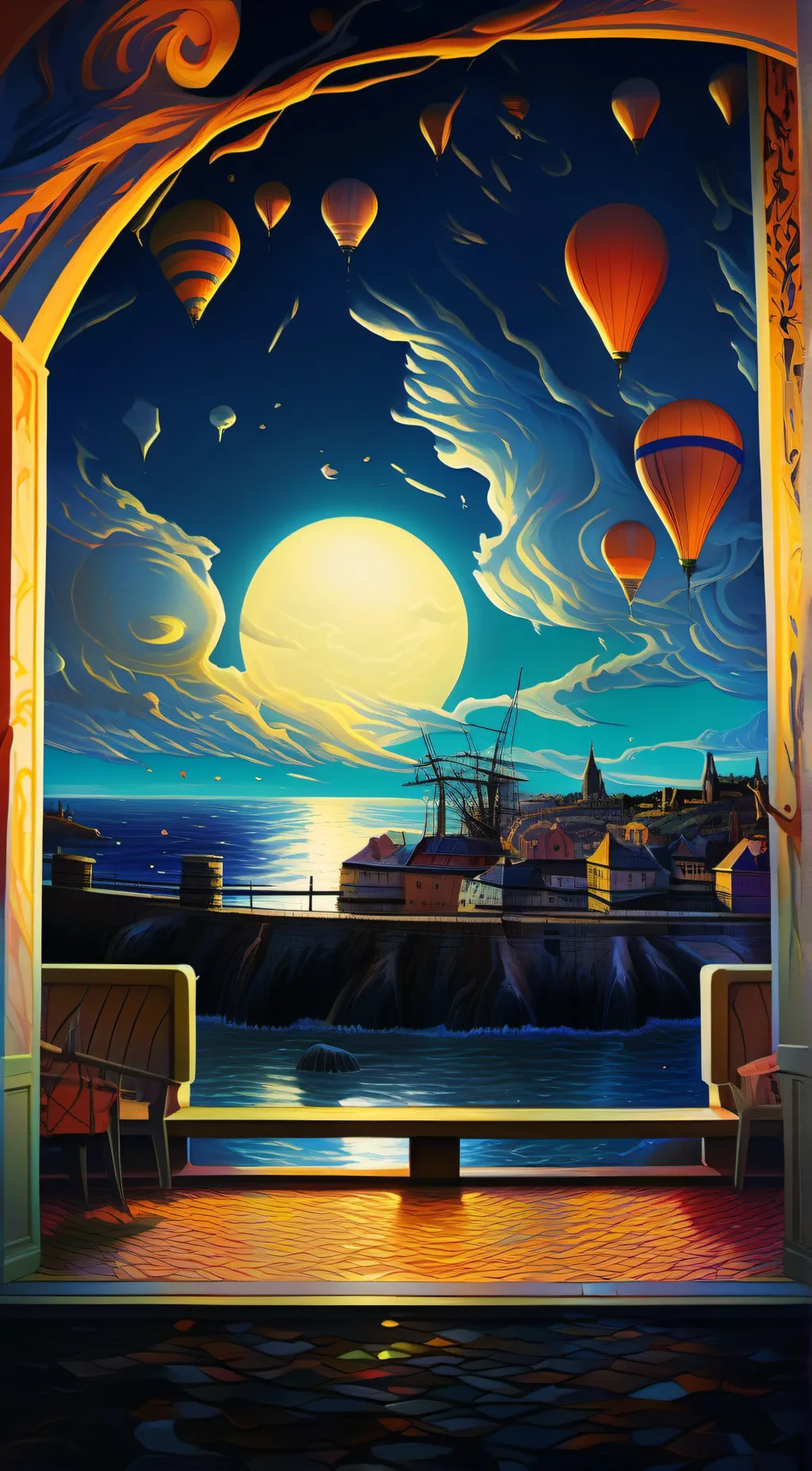 ai character: relax background