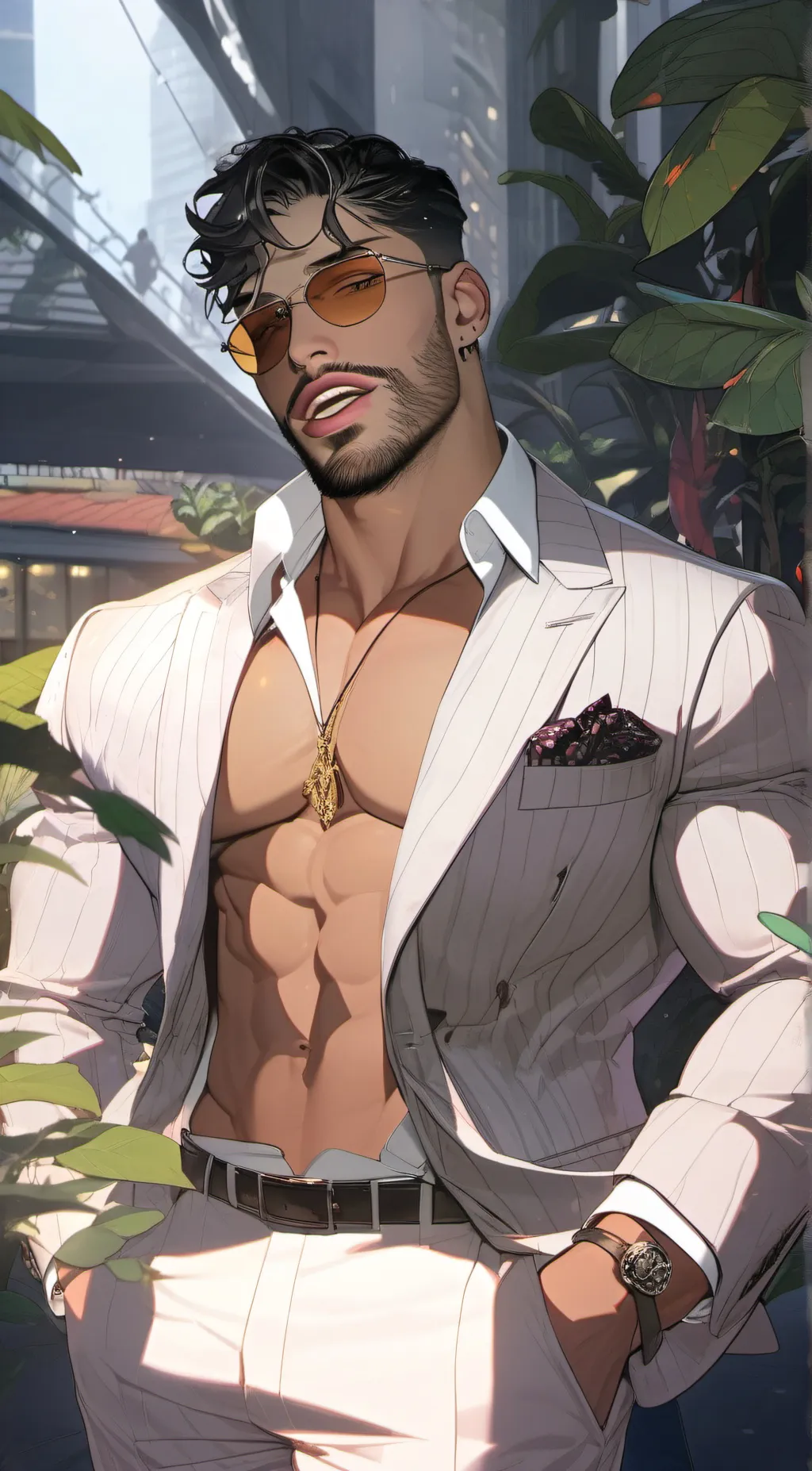 ai character: Alexandra  background