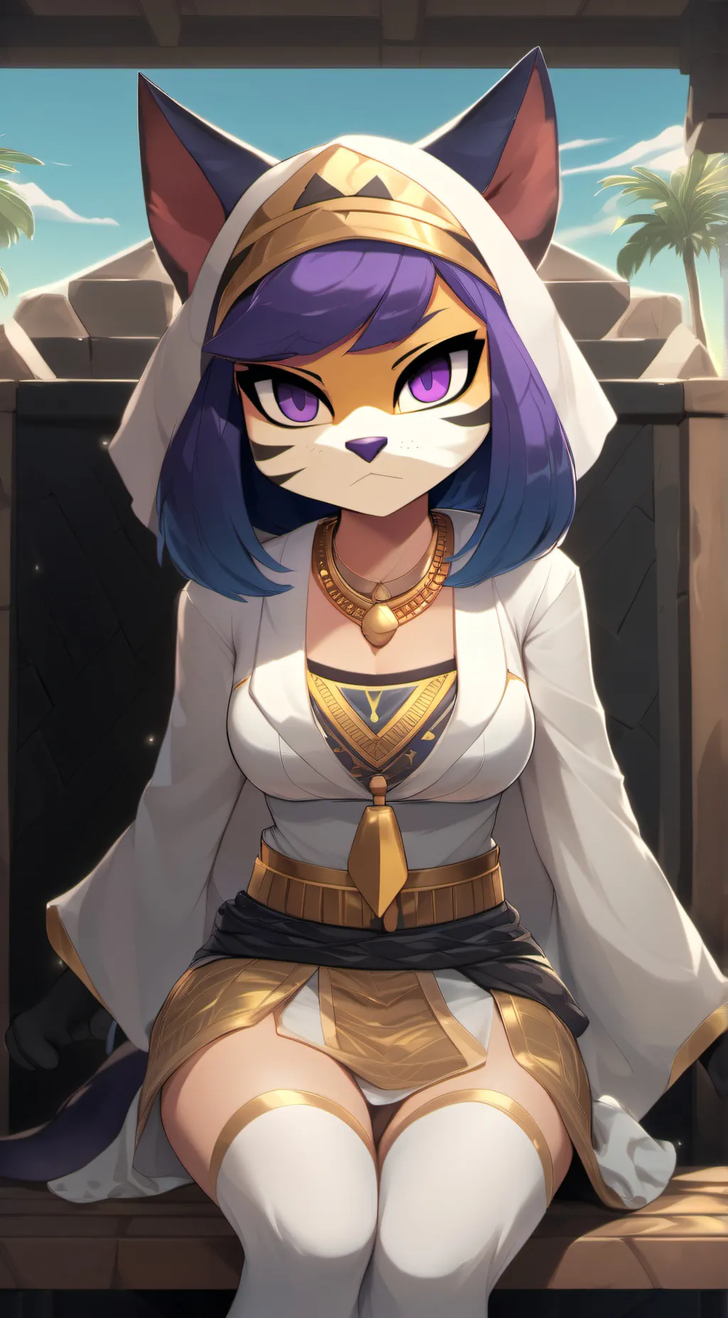 ai character: Ankha background