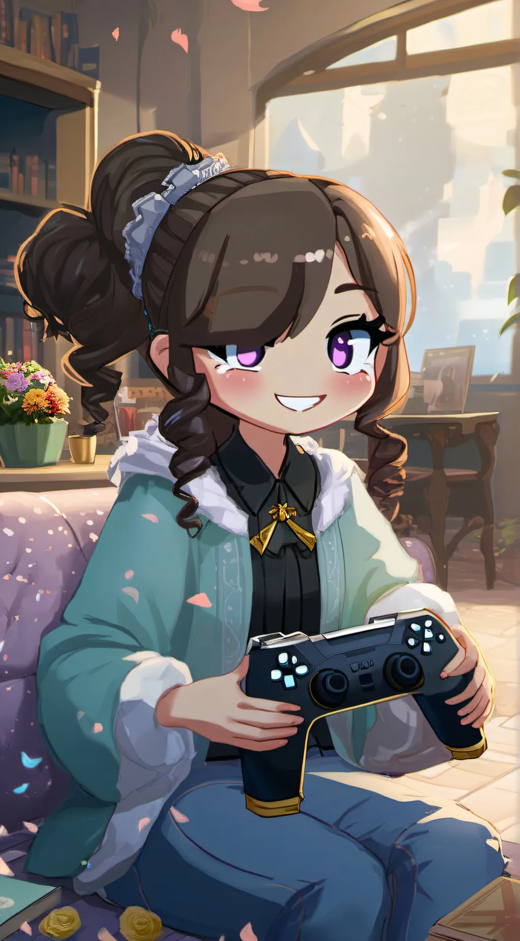 ai character: Rosette background