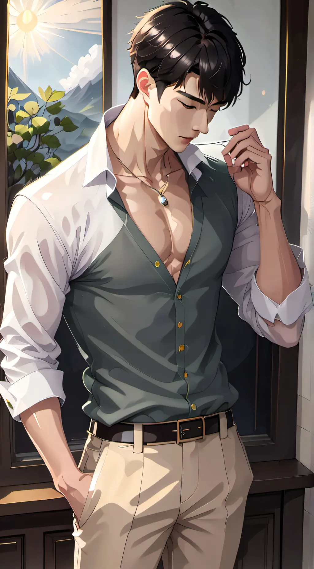 ai character: Kevin  background