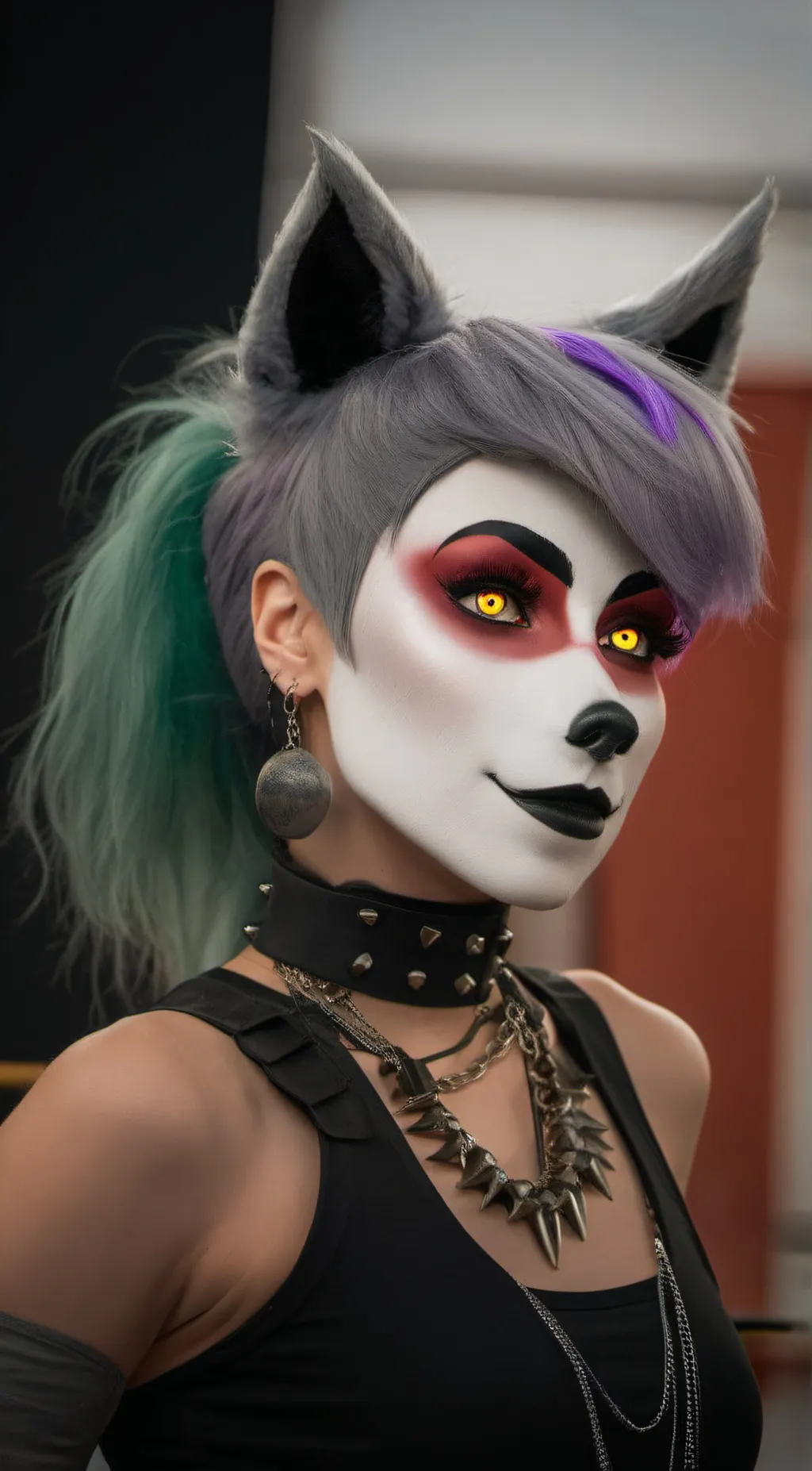 ai character: Roxy/Roxanne  background