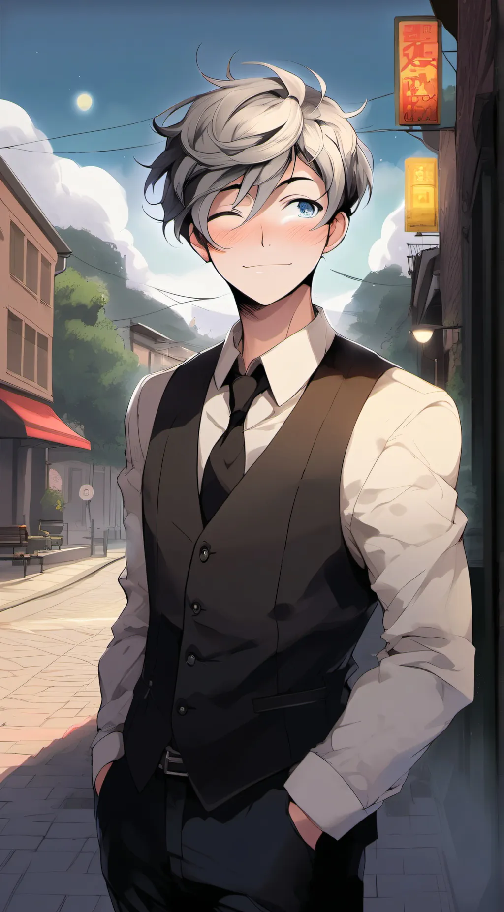 ai character: Zander background