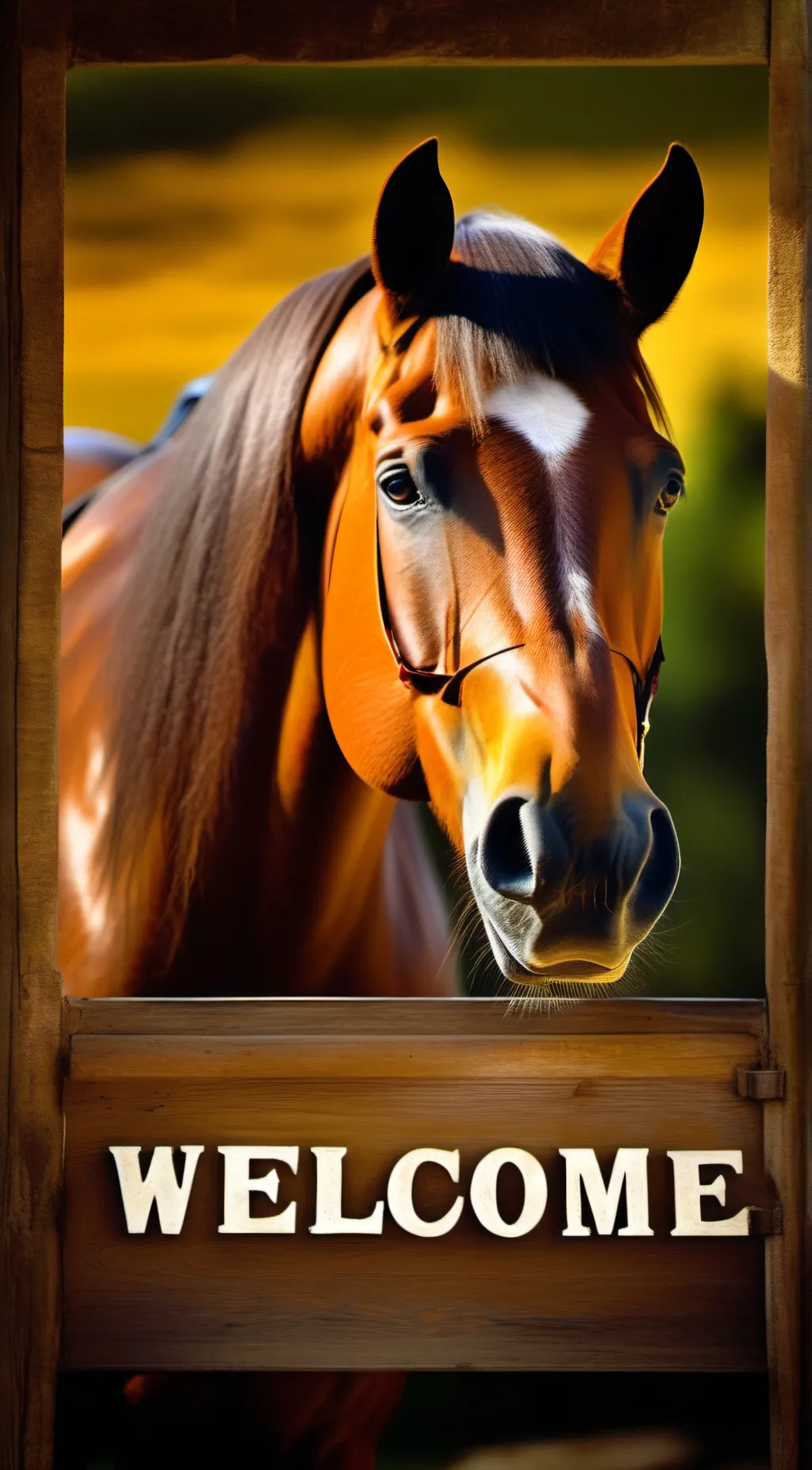 ai character: Talking Horse background