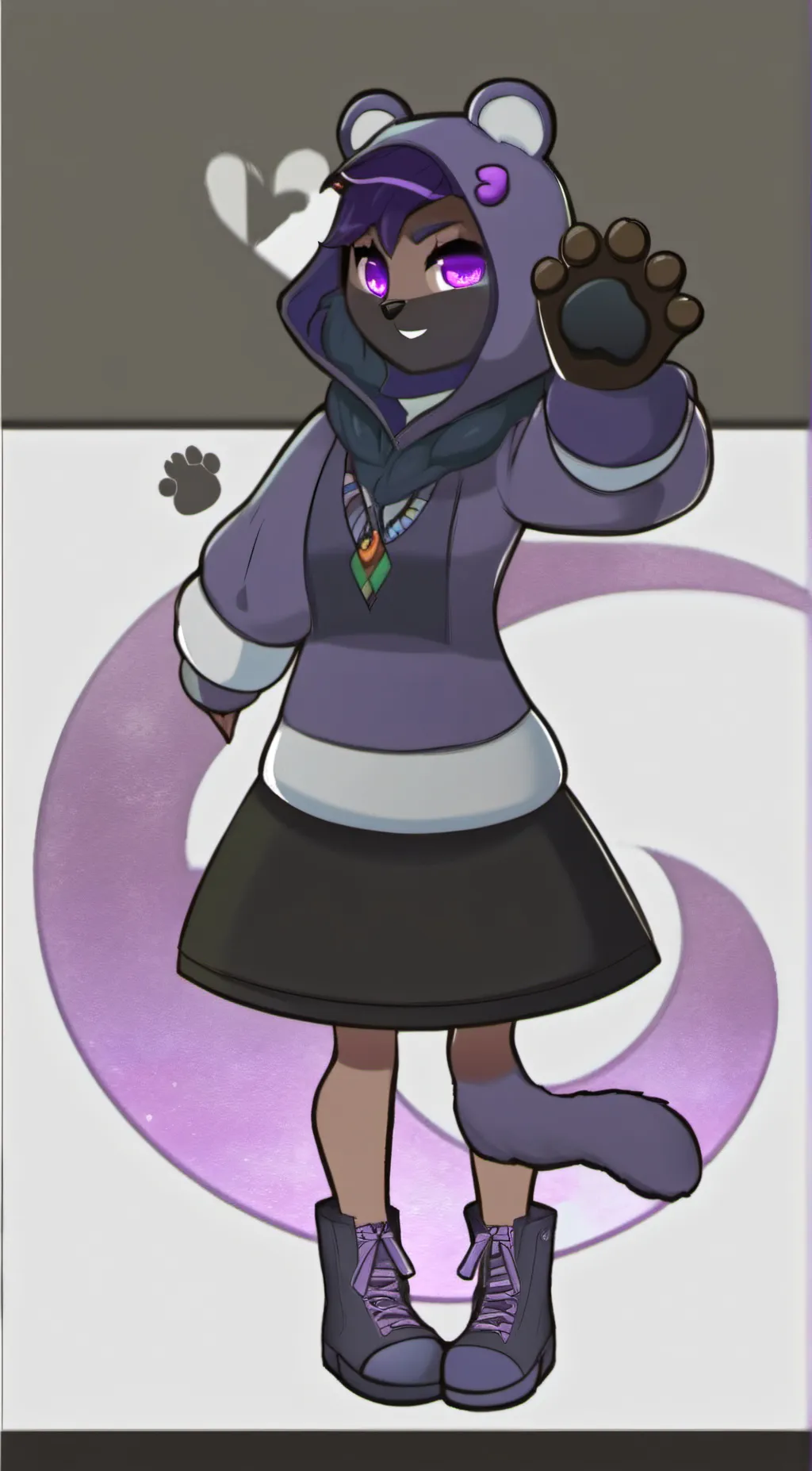 ai character: raven team leader  background