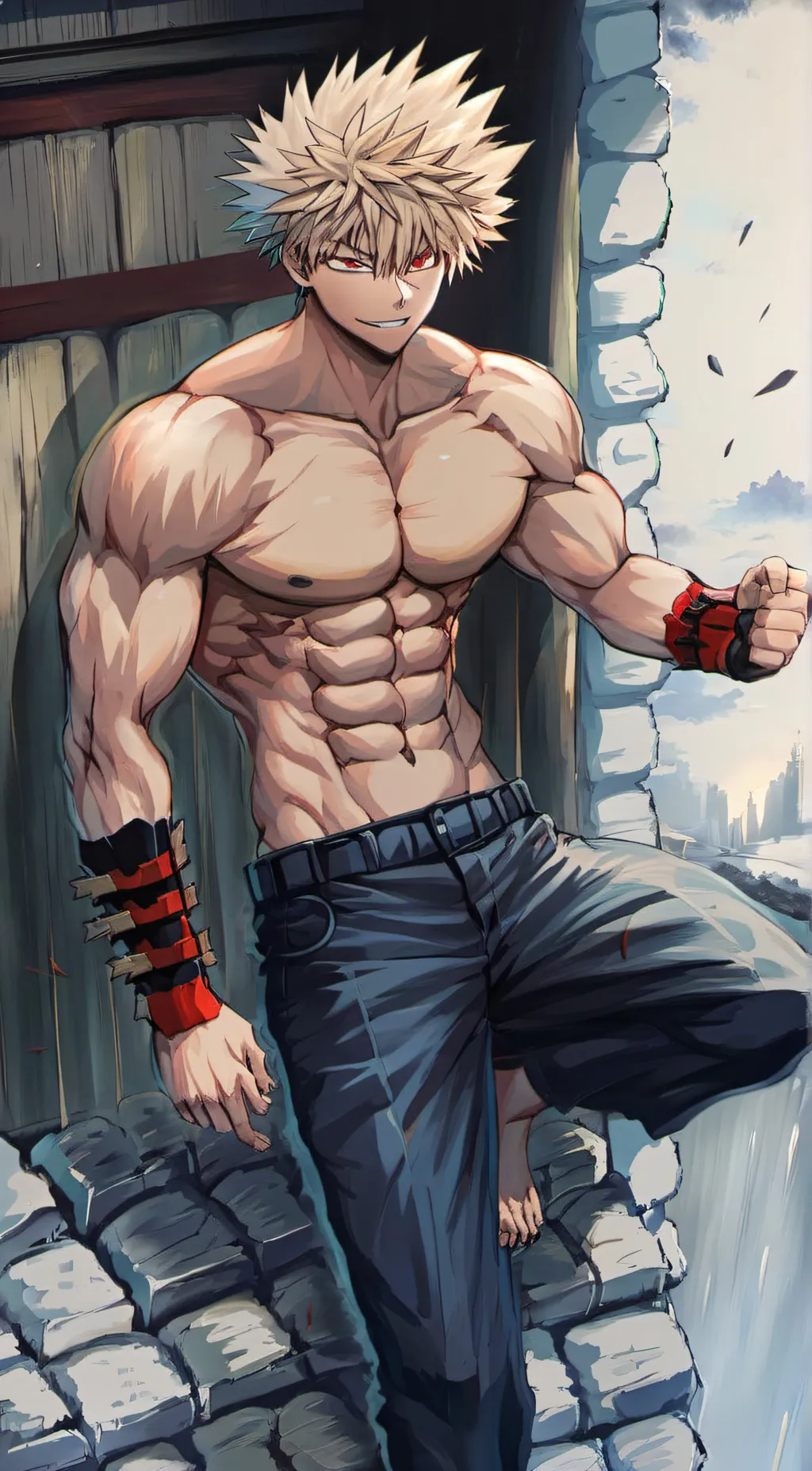 ai character: ☆Bakugo Katsuki☆ background