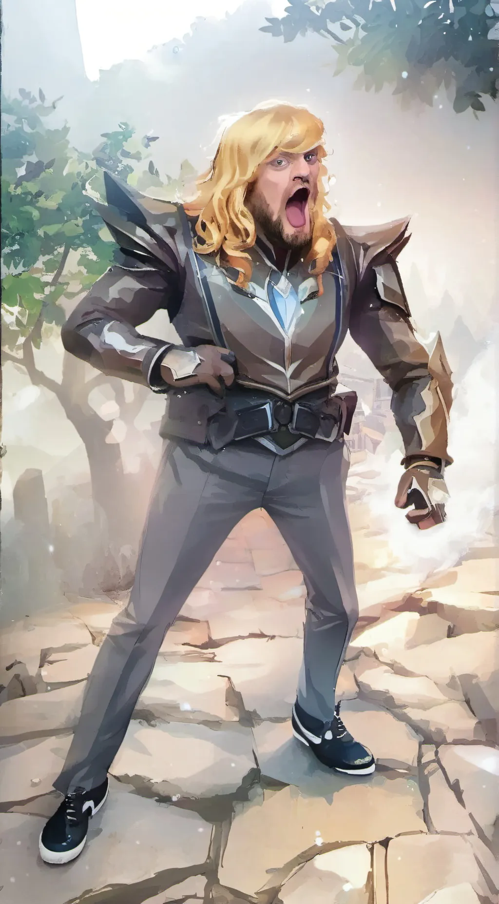 ai character: Guy background