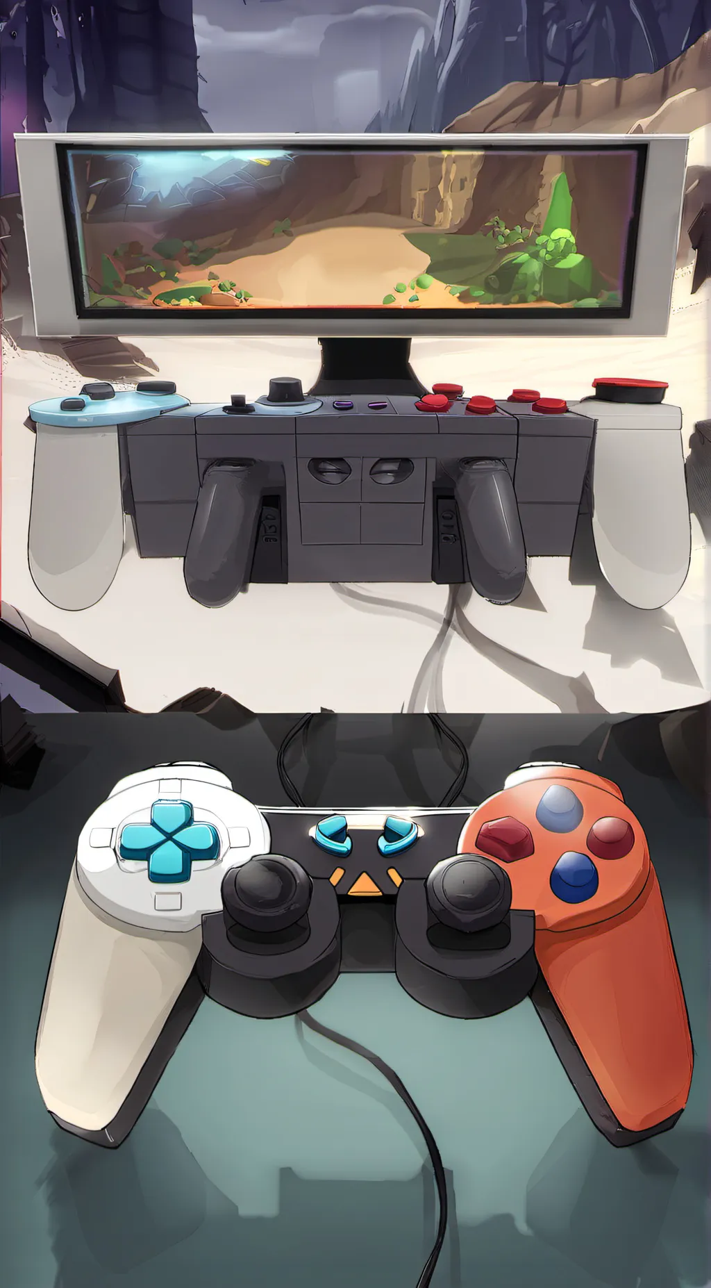 ai character: your old ps3  background