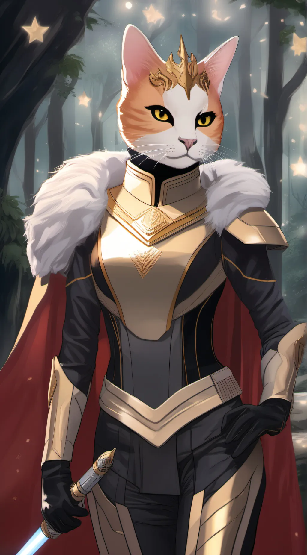 ai character: Empress Nya  background