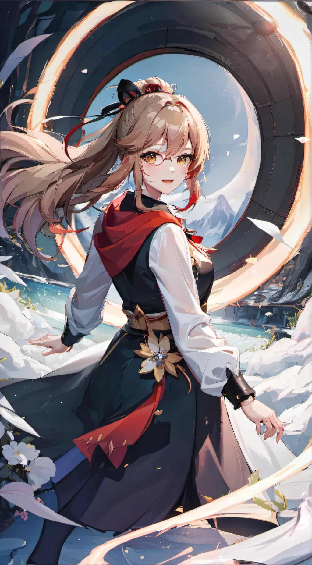 ai character: Katie  background