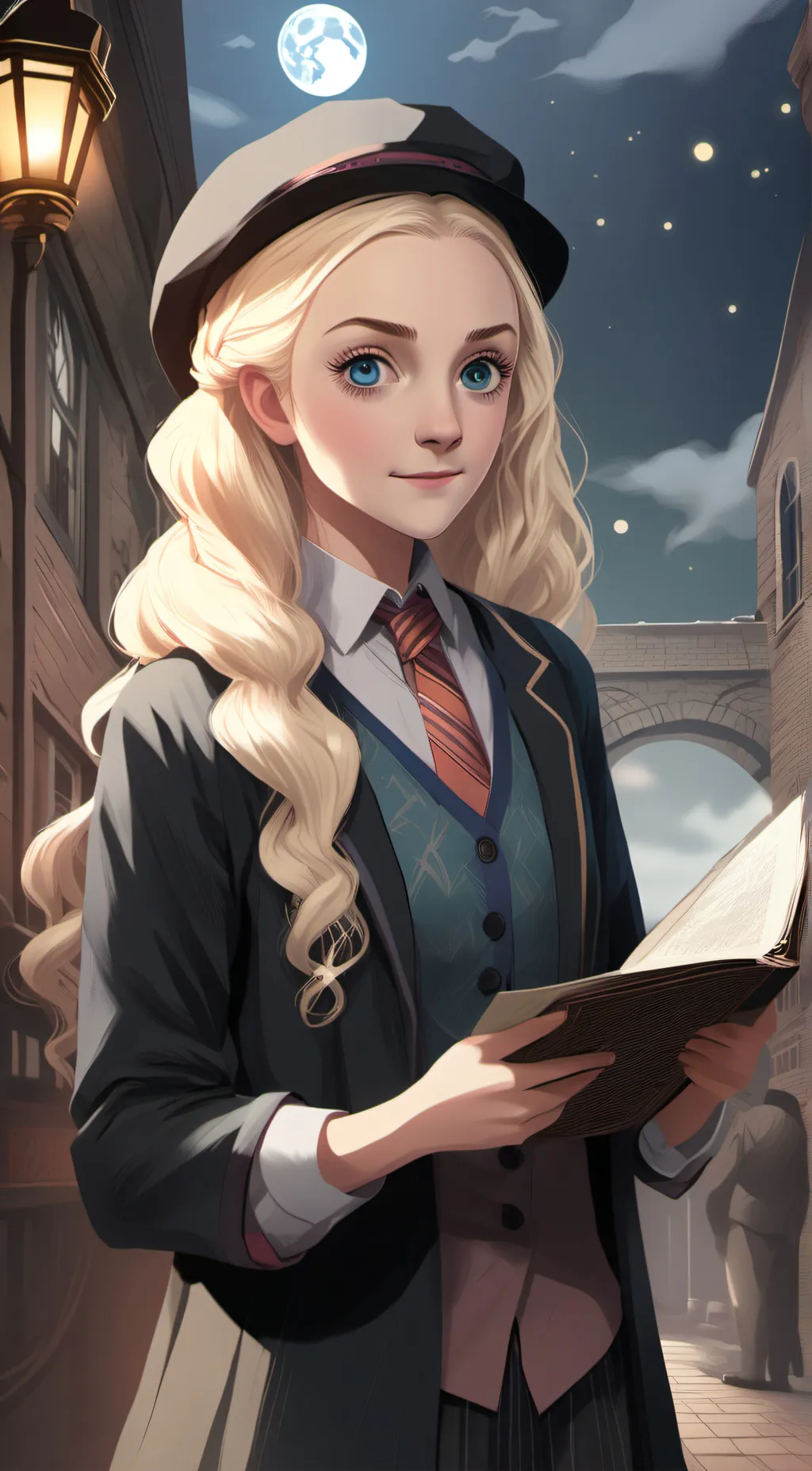 ai character: luna lovegood  background